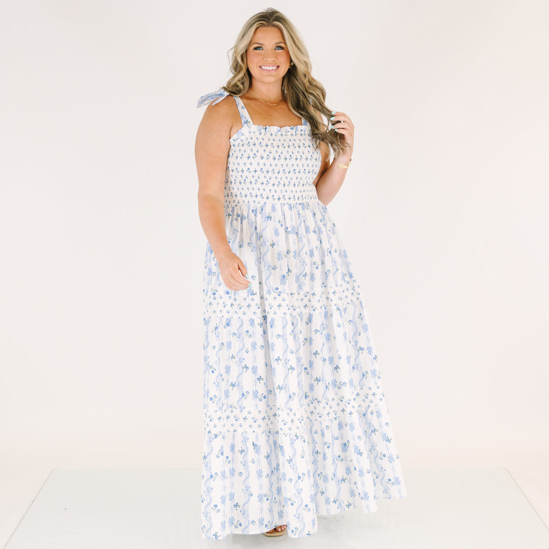 Promise In Bloom Dress, Sky Blue