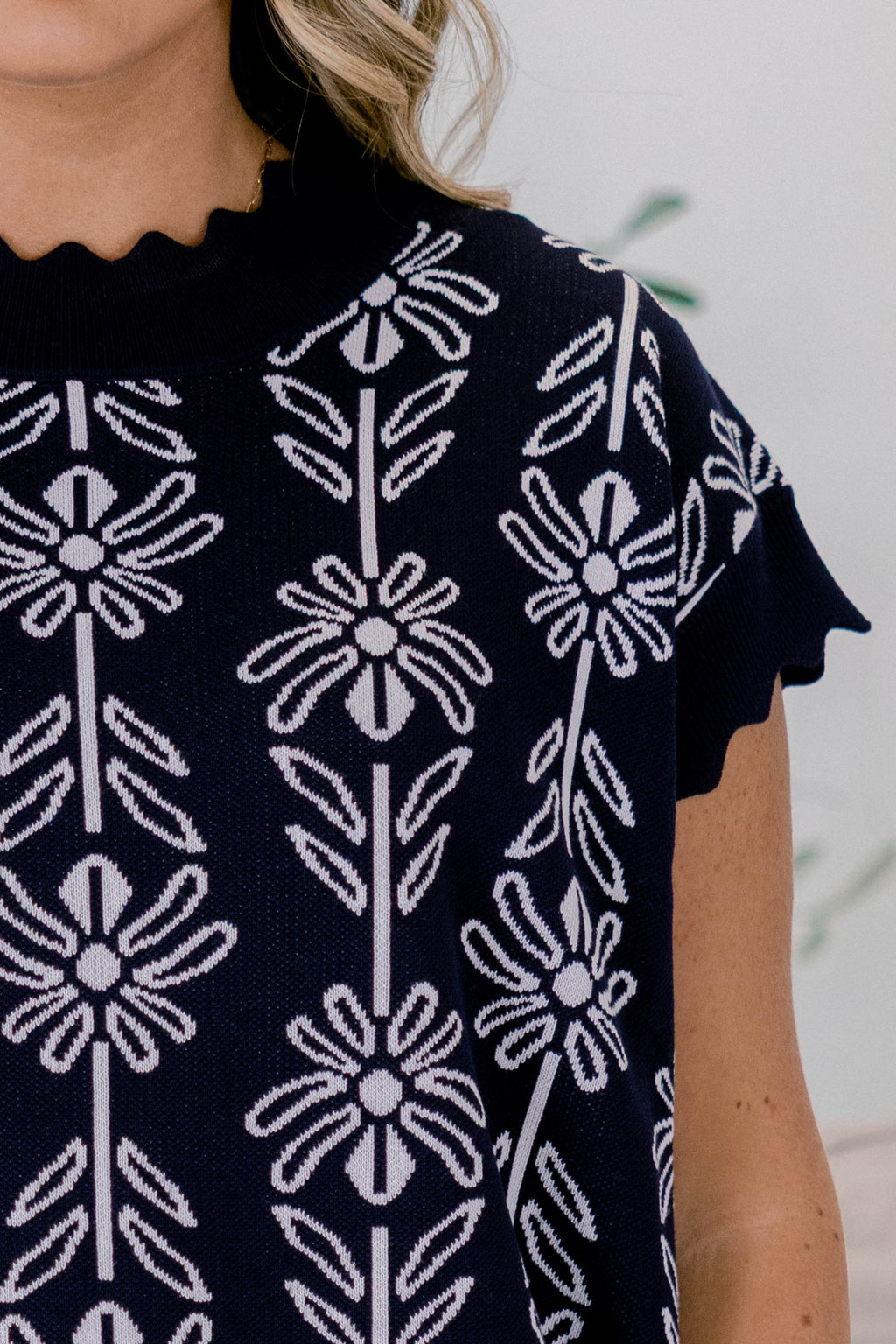 Pure Of Heart Sweater, Navy