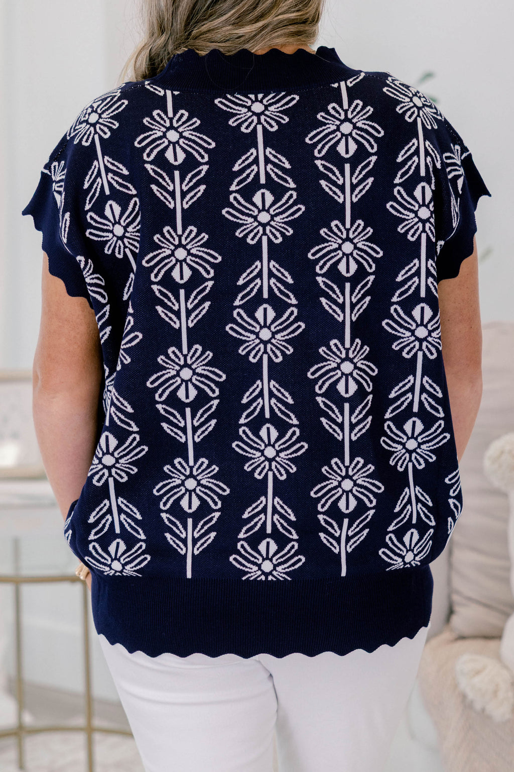 Pure Of Heart Sweater, Navy