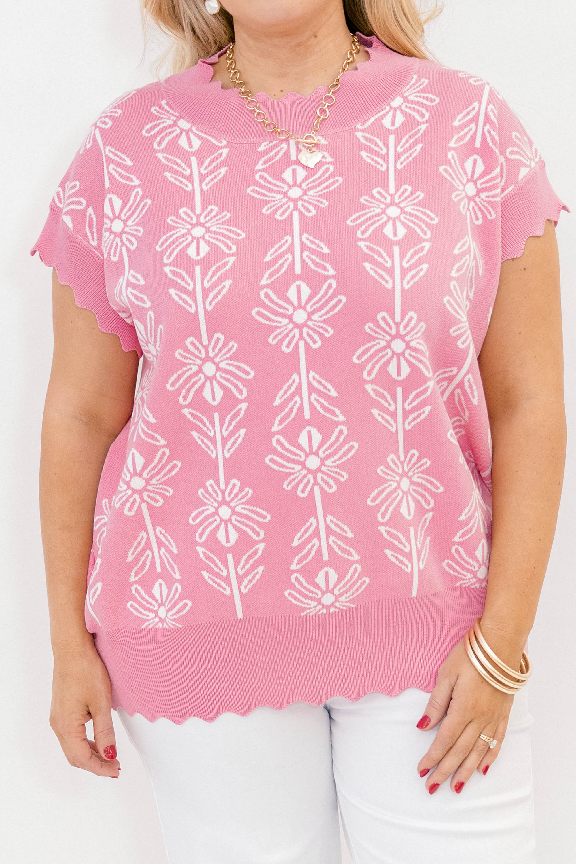 Pure Of Heart Sweater, Pink