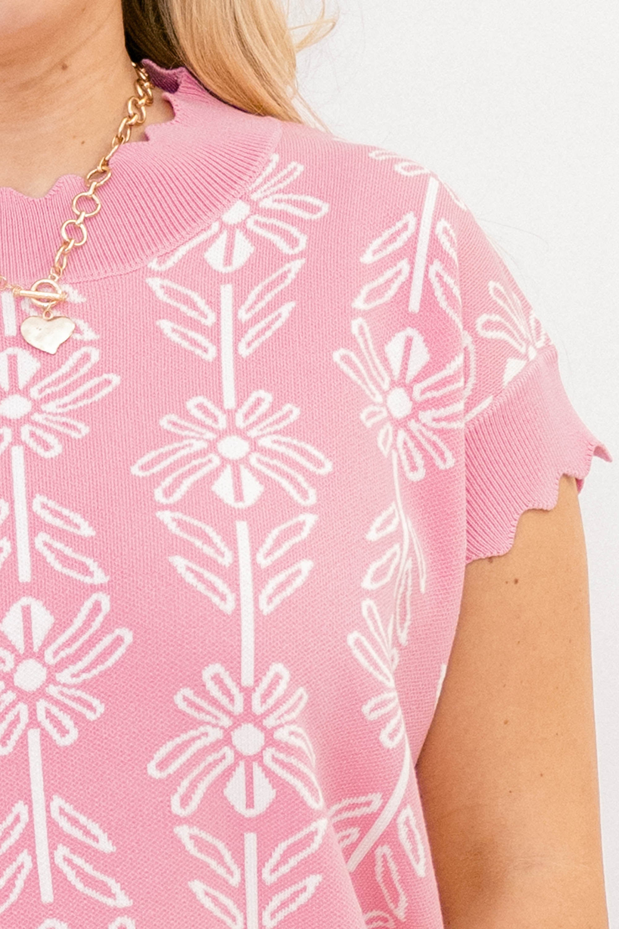 Pure Of Heart Sweater, Pink
