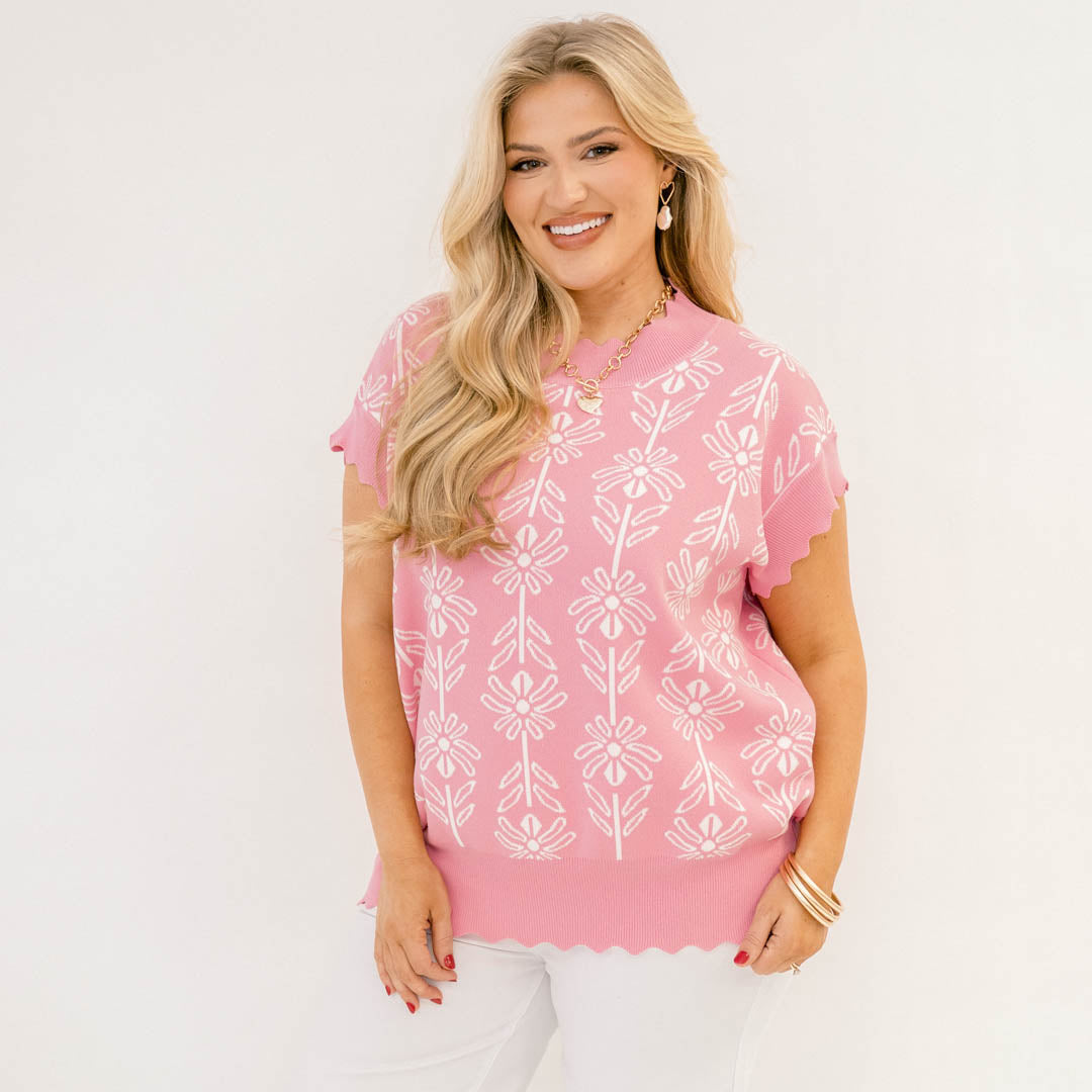Pure Of Heart Sweater, Pink
