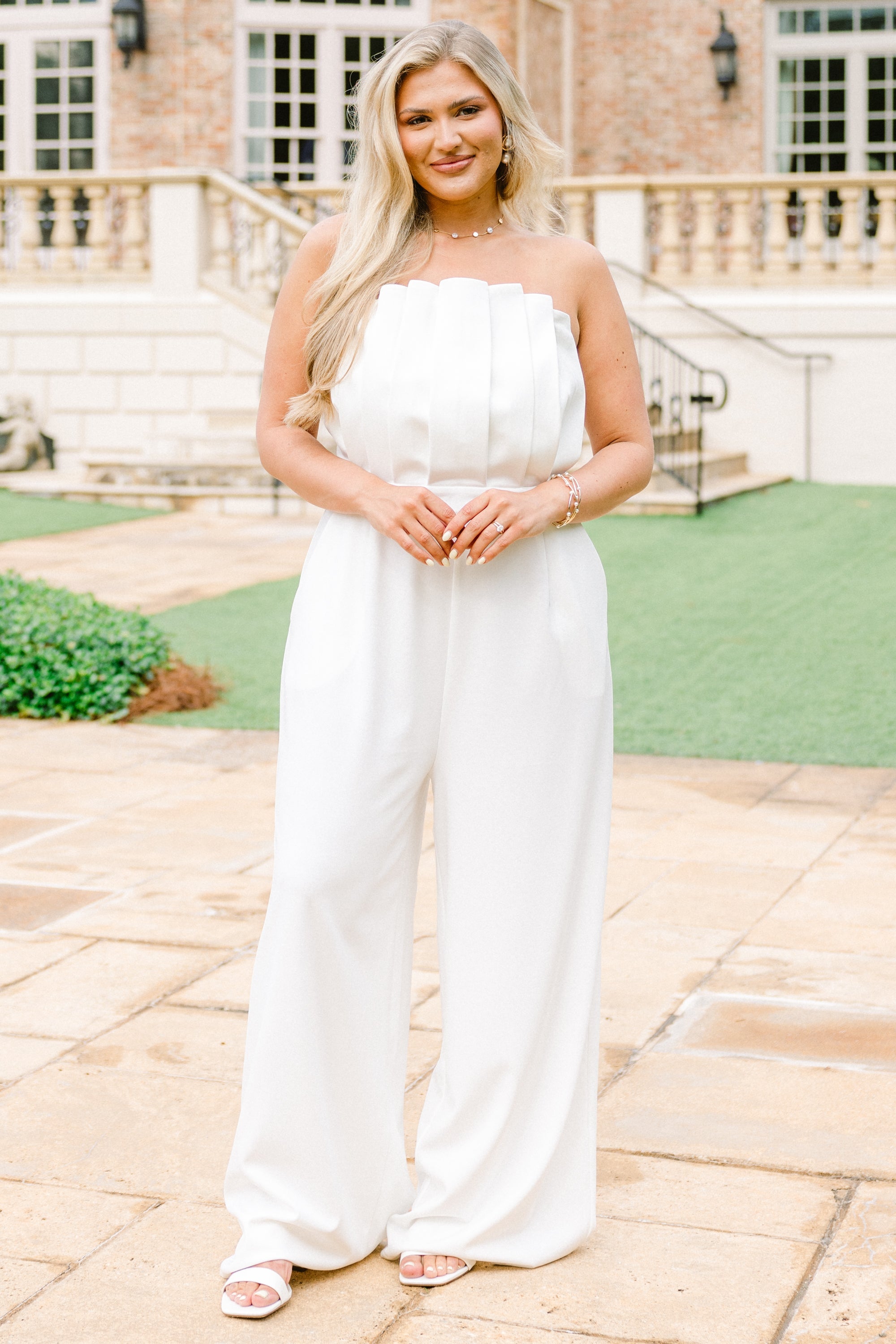 Put A Ring On It Jumpsuit, White