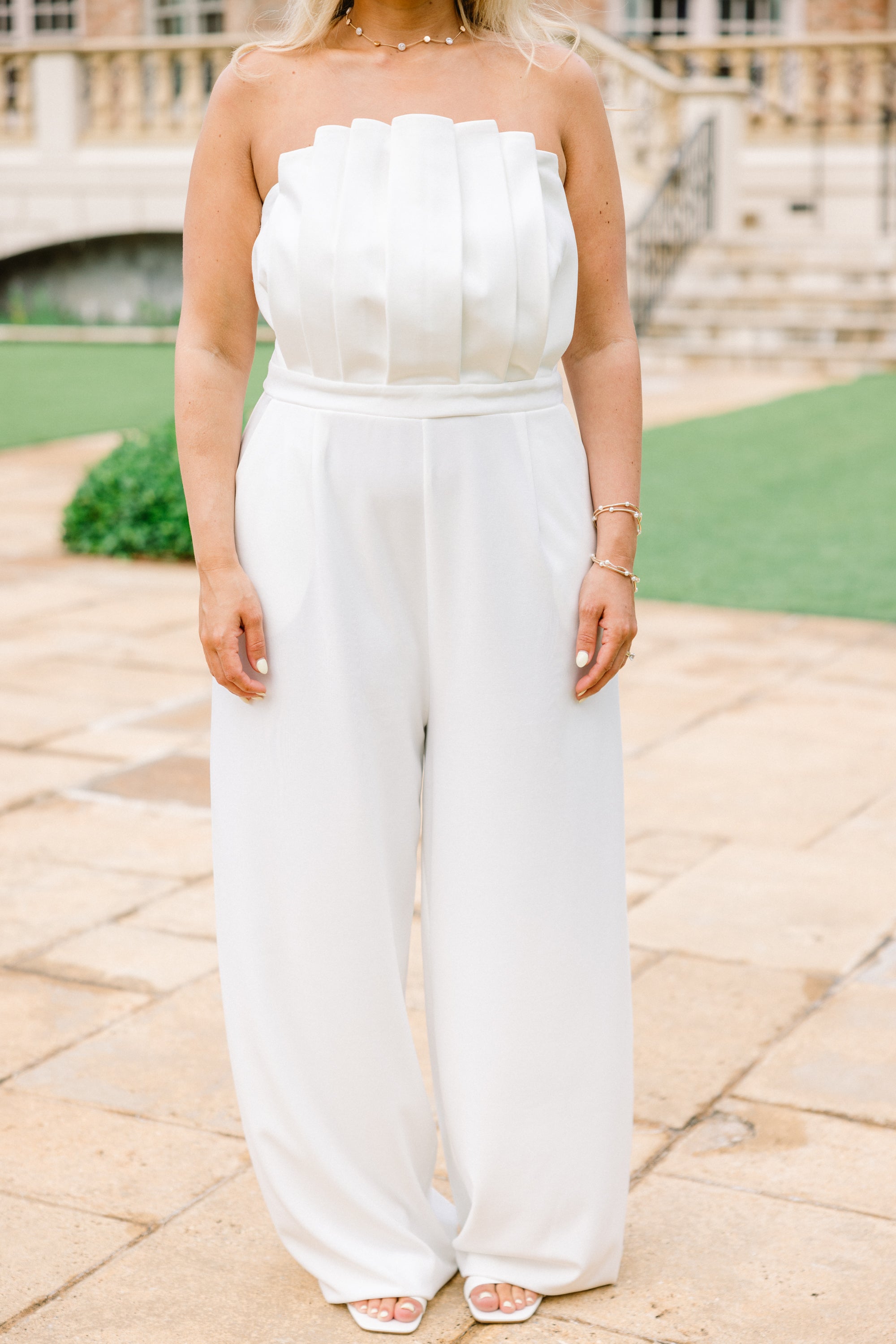Put A Ring On It Jumpsuit, White