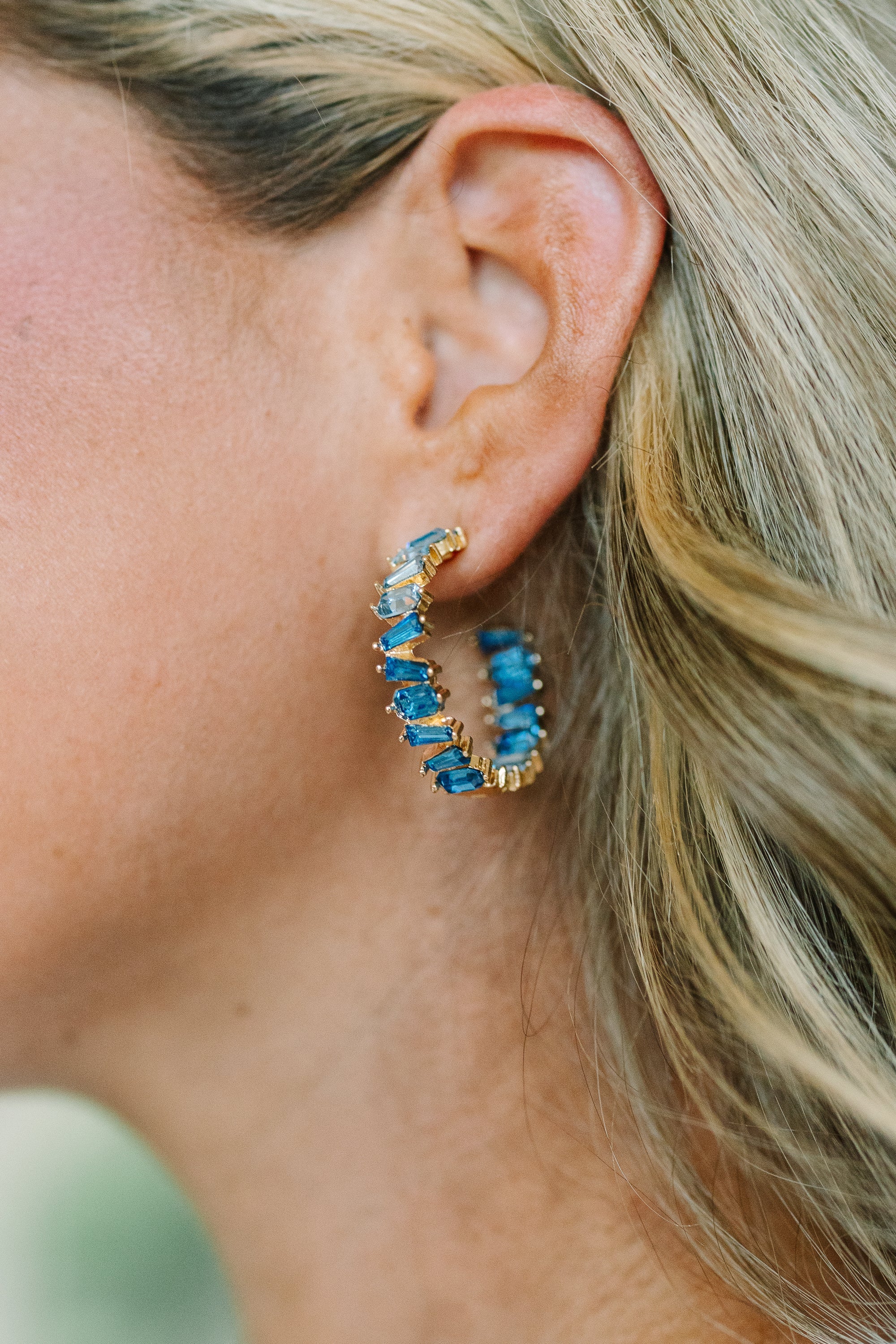 Radiant Tomorrow Earrings, Blue