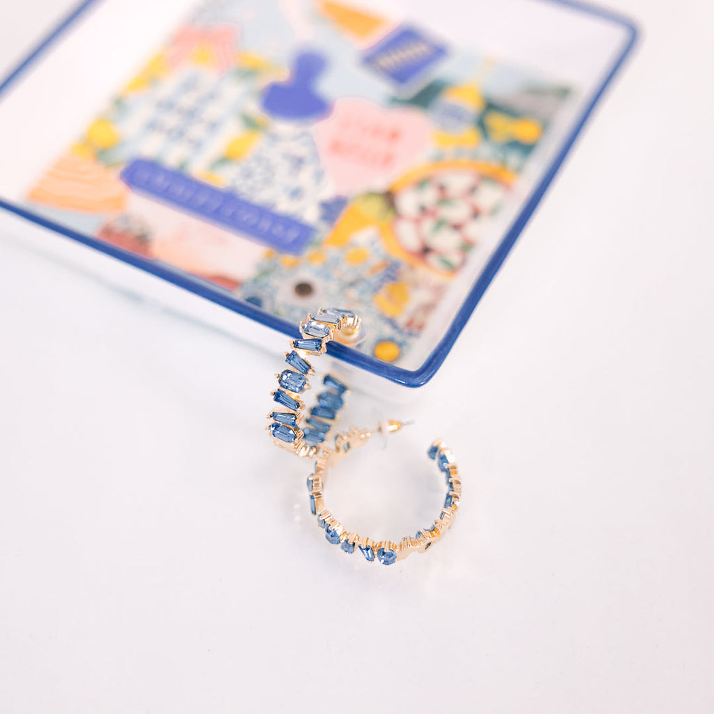 Radiant Tomorrow Earrings, Blue