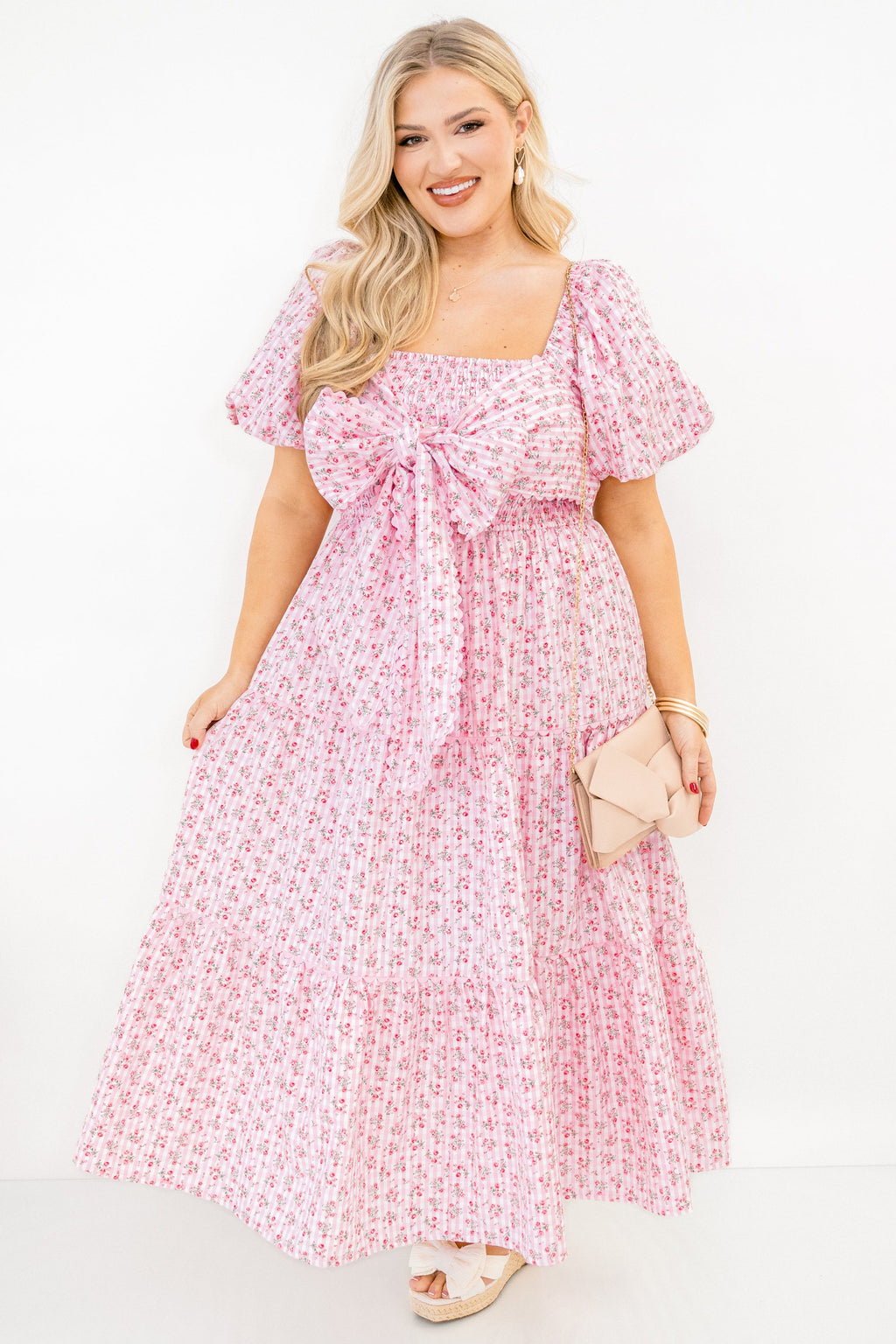 Read Between The Lines Dress, Pink