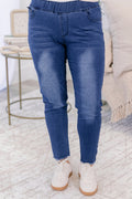 Reading The Signs Jeggings, Blue