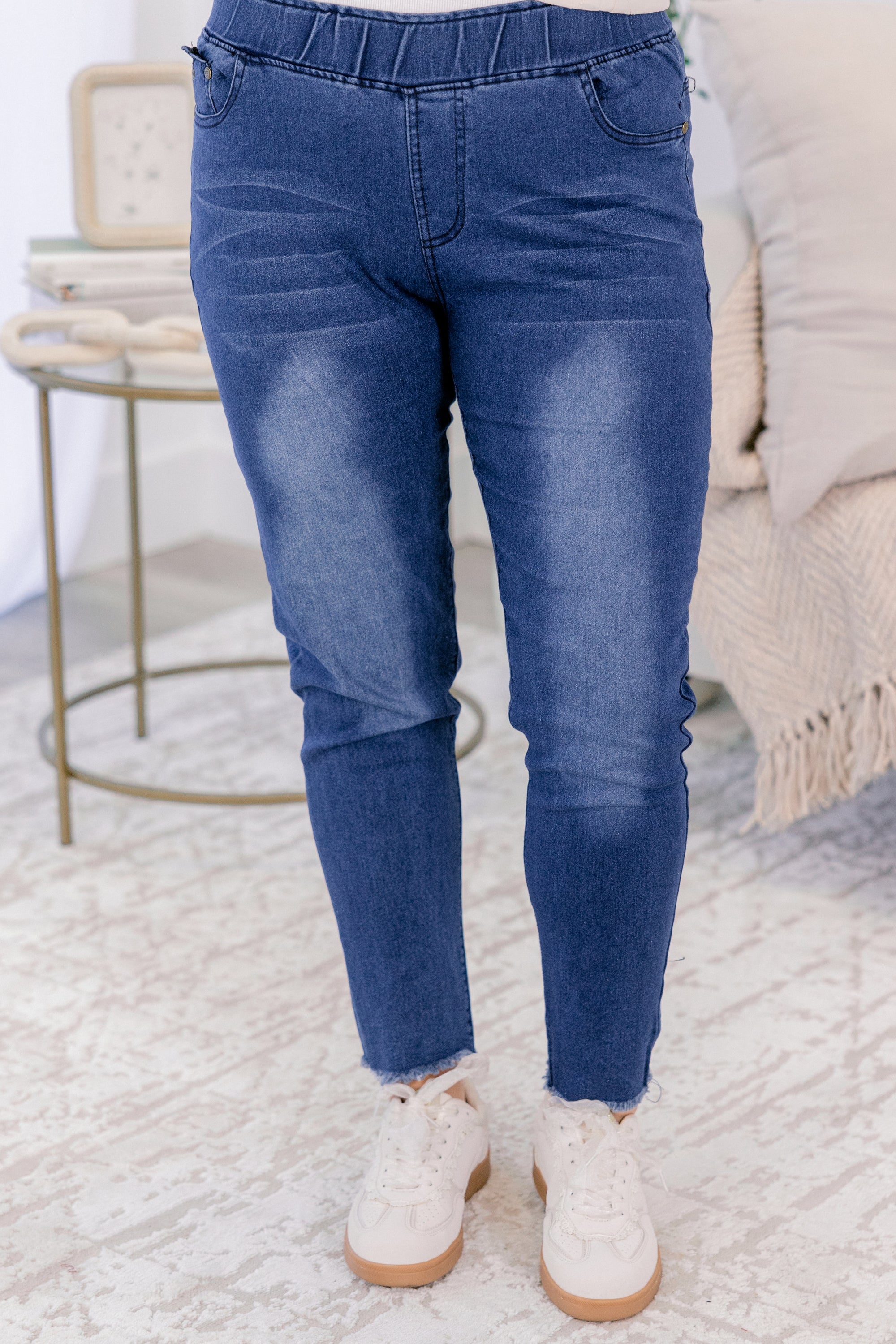 Reading The Signs Jeggings, Blue