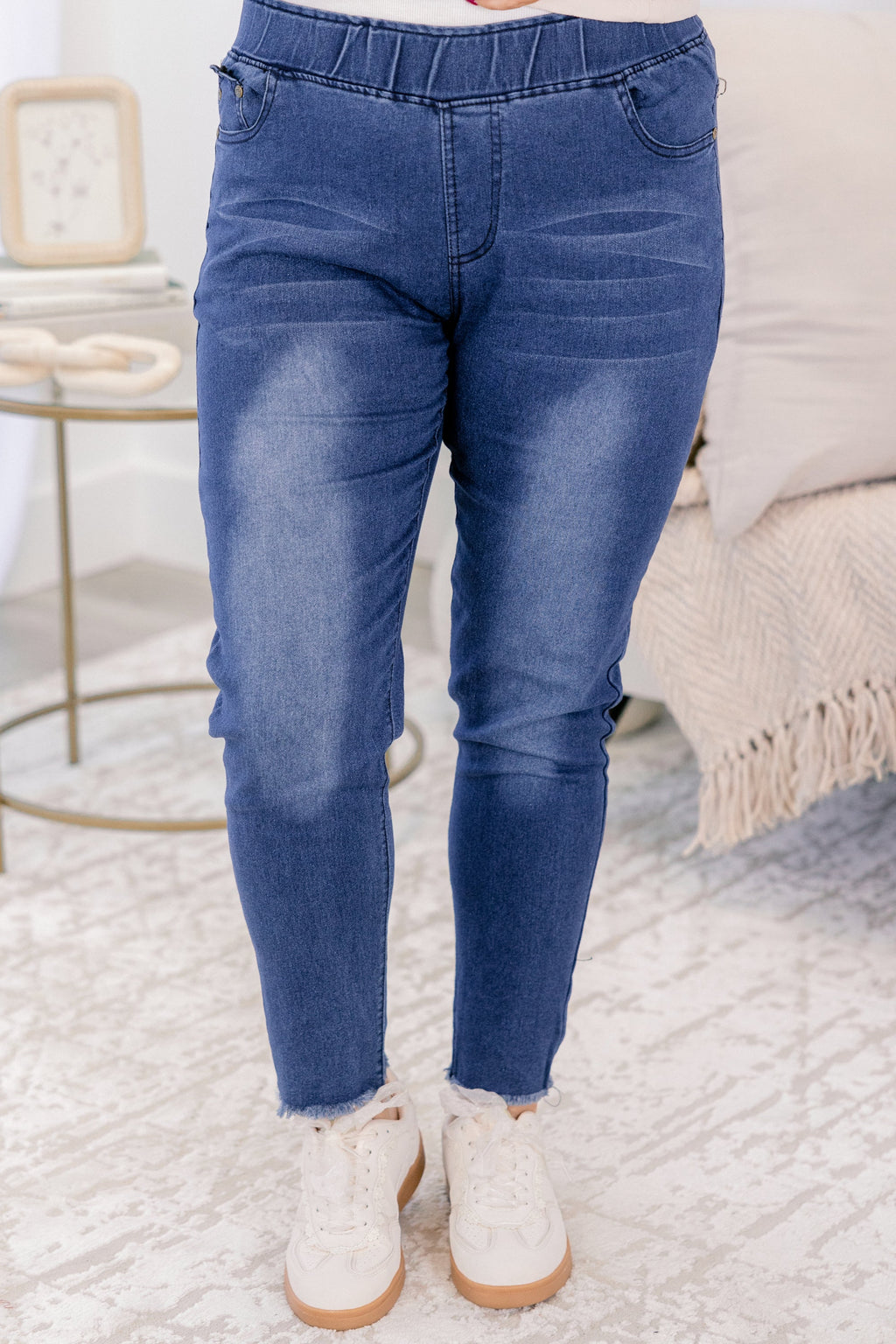 Reading The Signs Jeggings, Blue