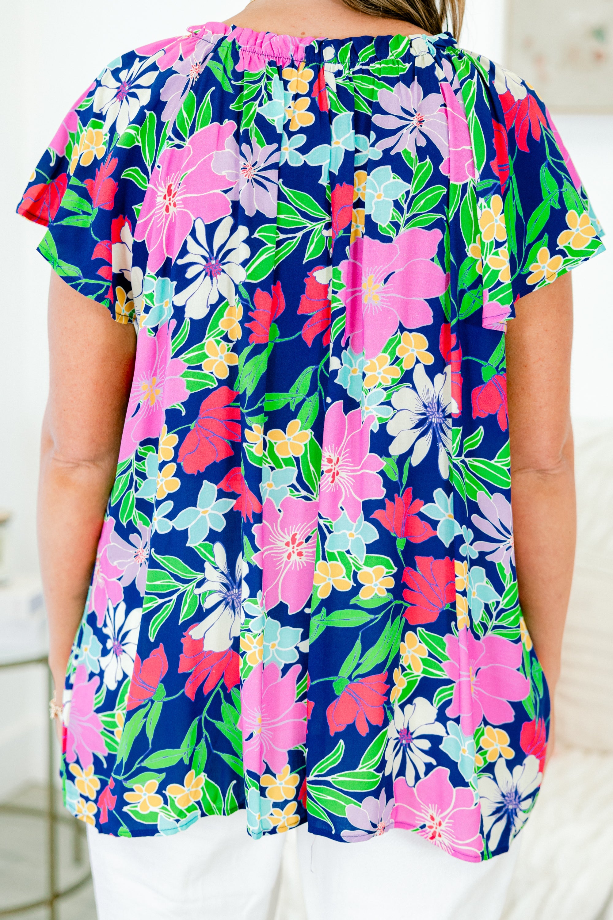 Ready For Growth Top, Navy