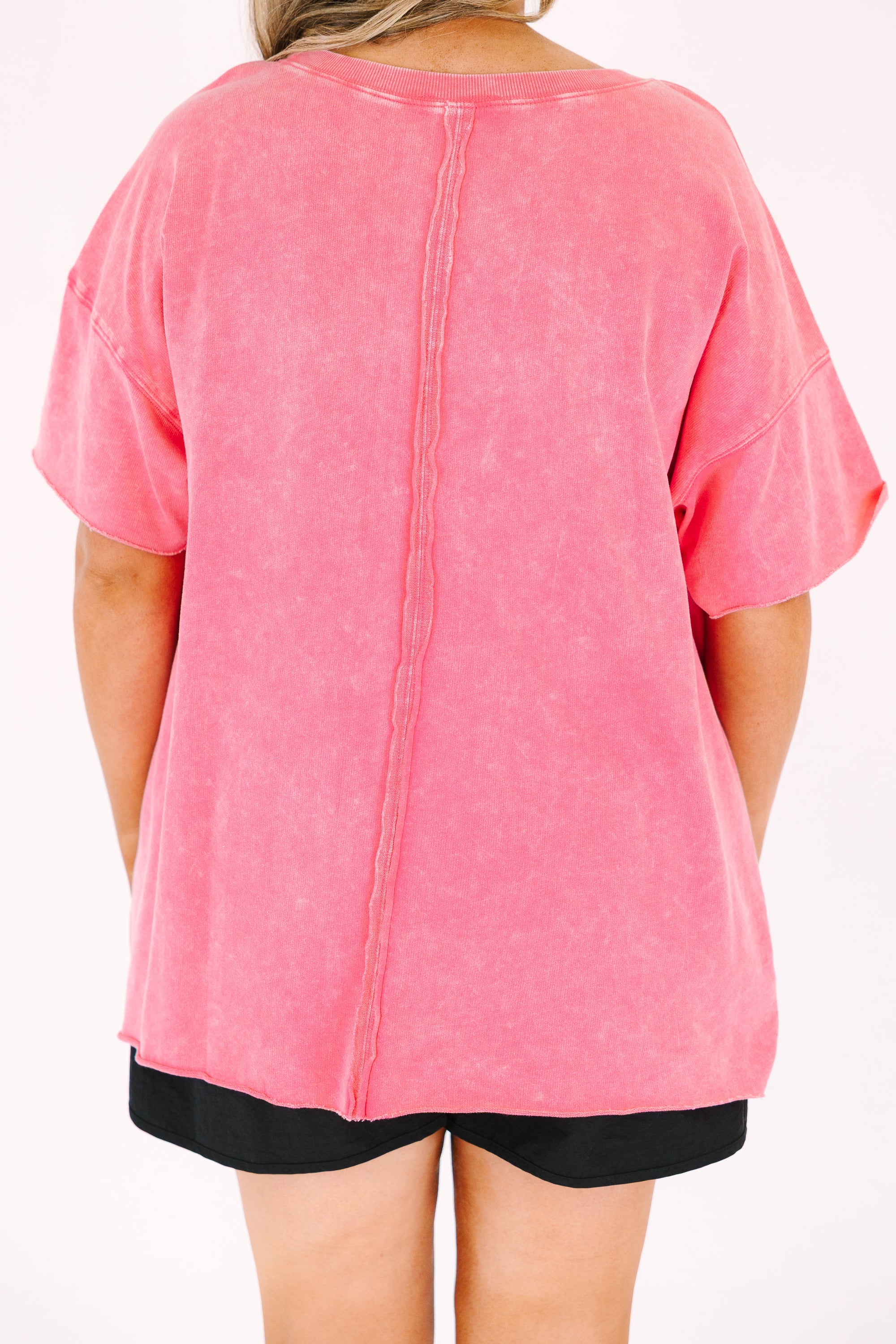 Relax and Repeat Tee, Fuchsia