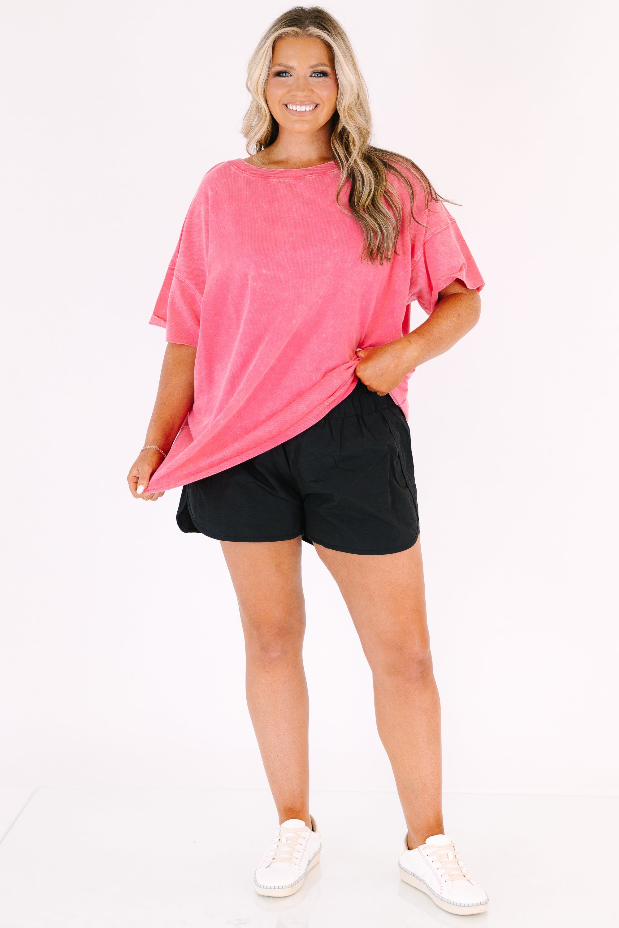 Relax and Repeat Tee, Fuchsia