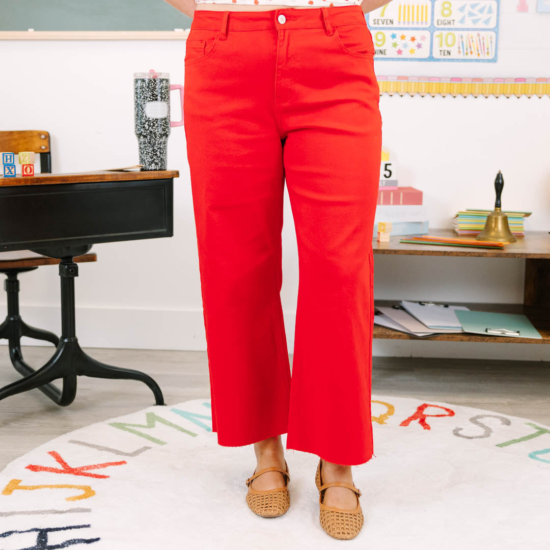 Remarkable Style Jeans, Red