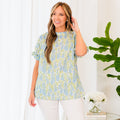 Remember The Hydrangeas Top, Blue