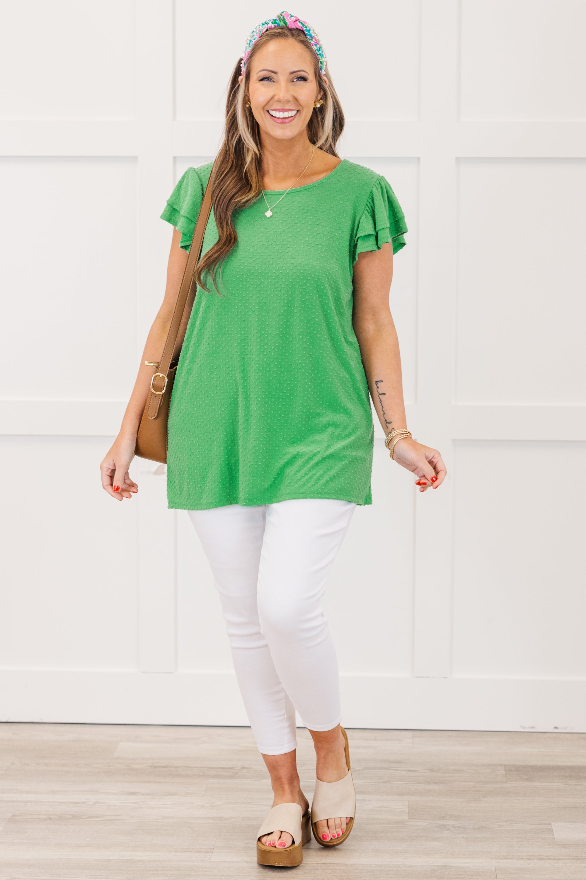 Reminiscing On The Past Top, Kelly Green