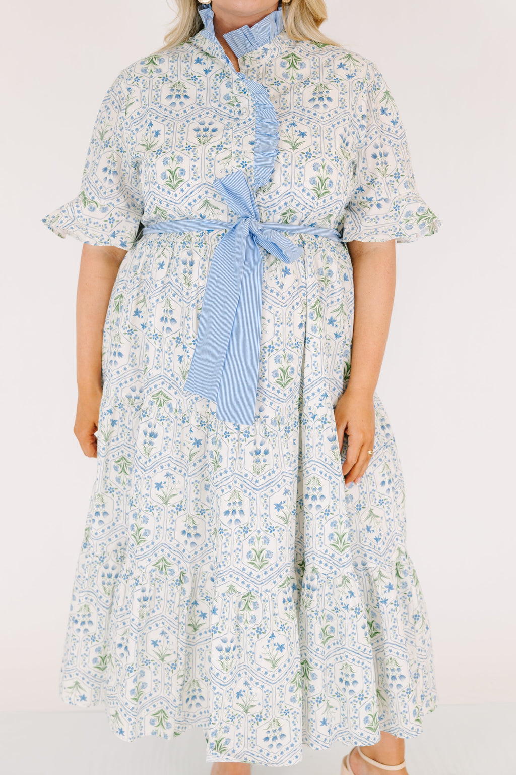 Reserved For You Dress, Blue Multi