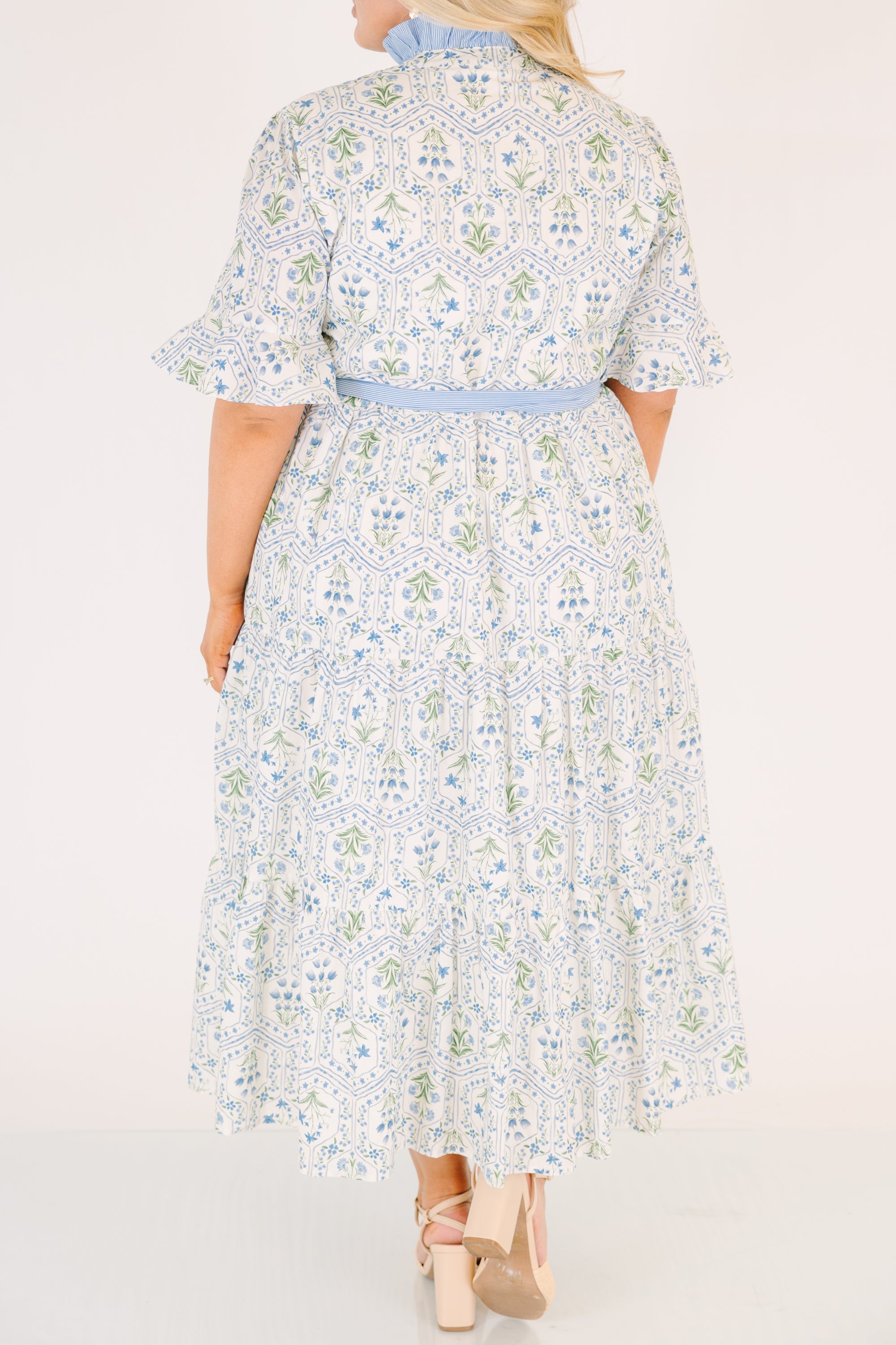 Reserved For You Dress, Blue Multi