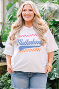 Retro Motherhood Vintage Wash Tee, White