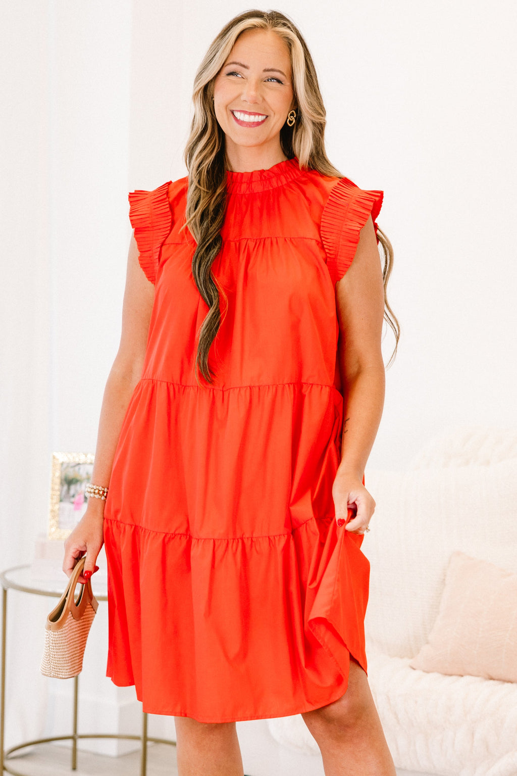 Rhythm Of Life Dress, Red
