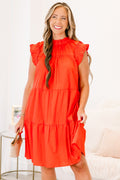 Rhythm Of Life Dress, Red