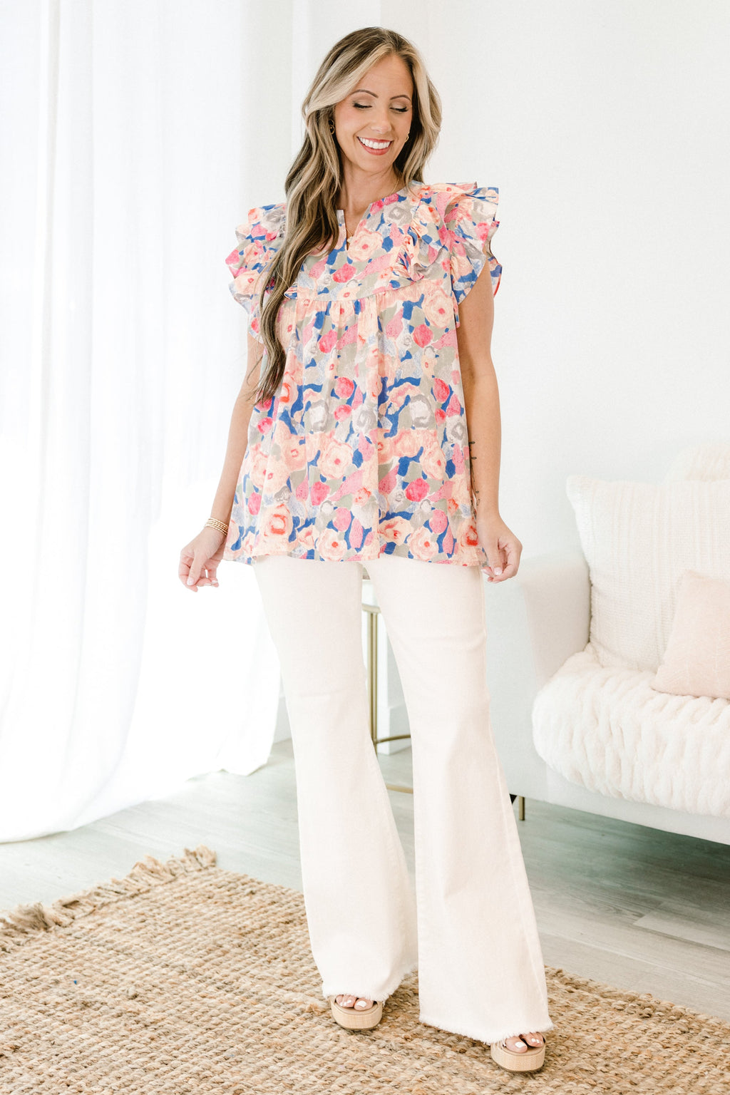 Ribbon Romance Top, Pink