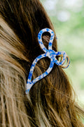 Ribbons In Her Hair Clip, Blue