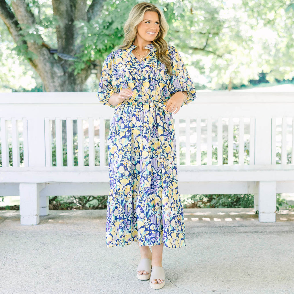 Right As Rain Dress, Navy