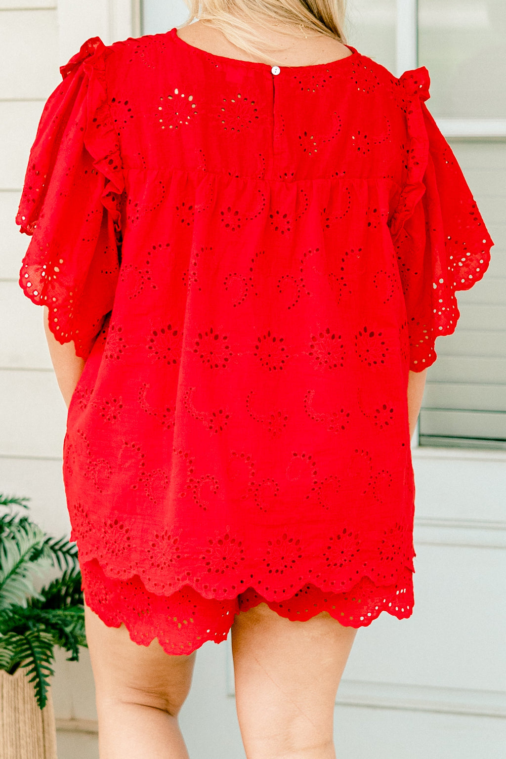 Right Over Here Top, Red