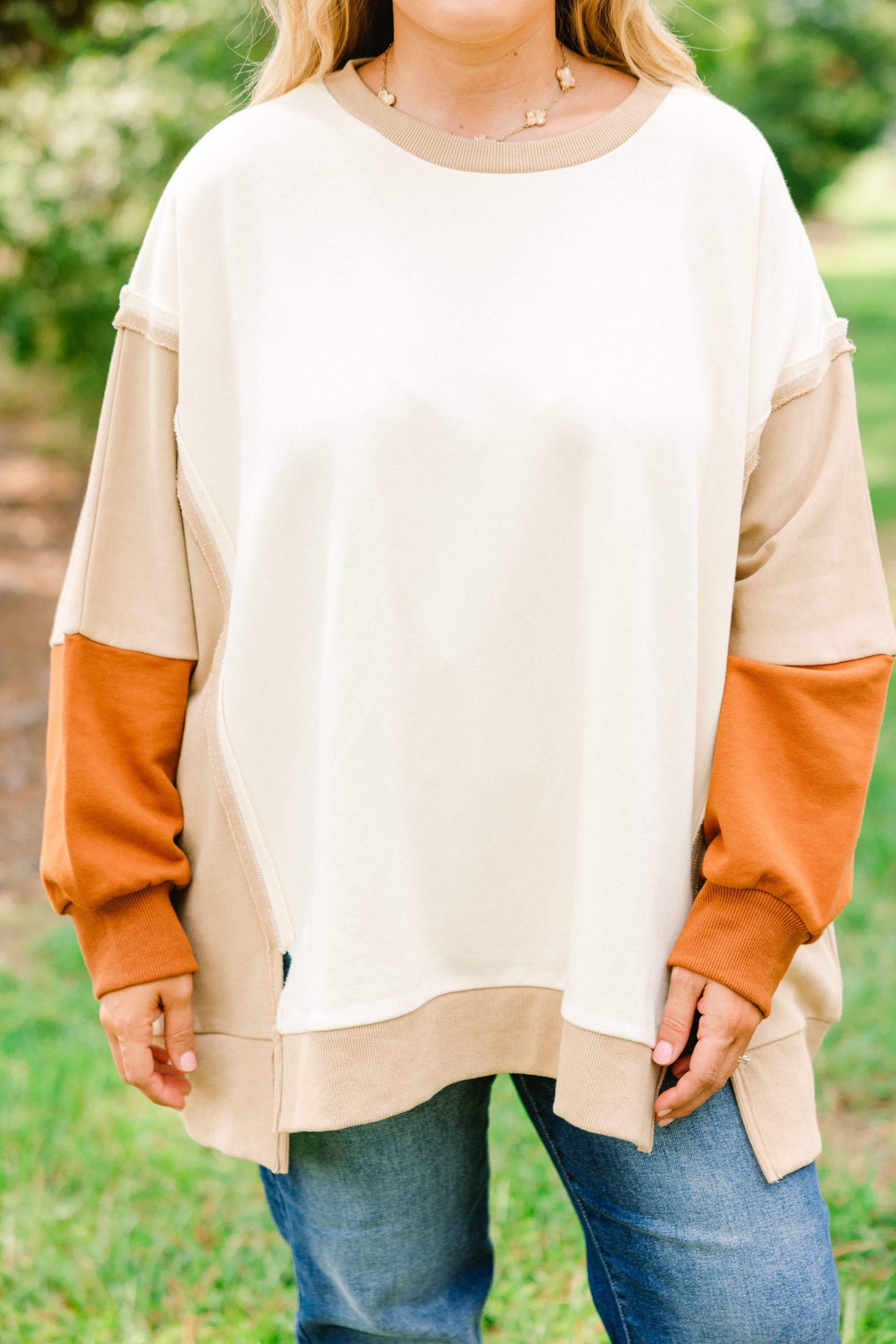 Rising To The Opportunity Pullover, Brown