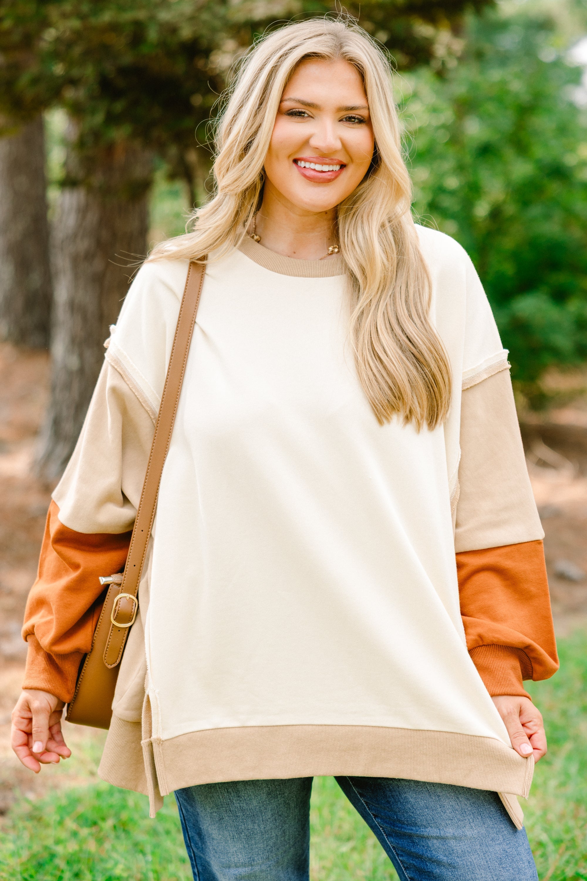 Rising To The Opportunity Pullover, Brown