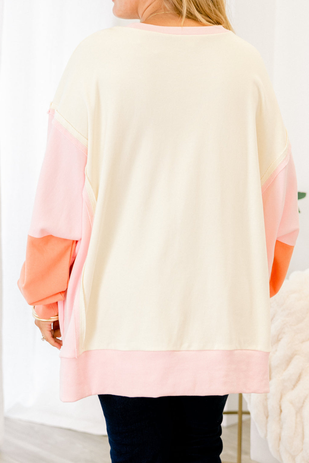 Rising To The Opportunity Pullover, Salmon