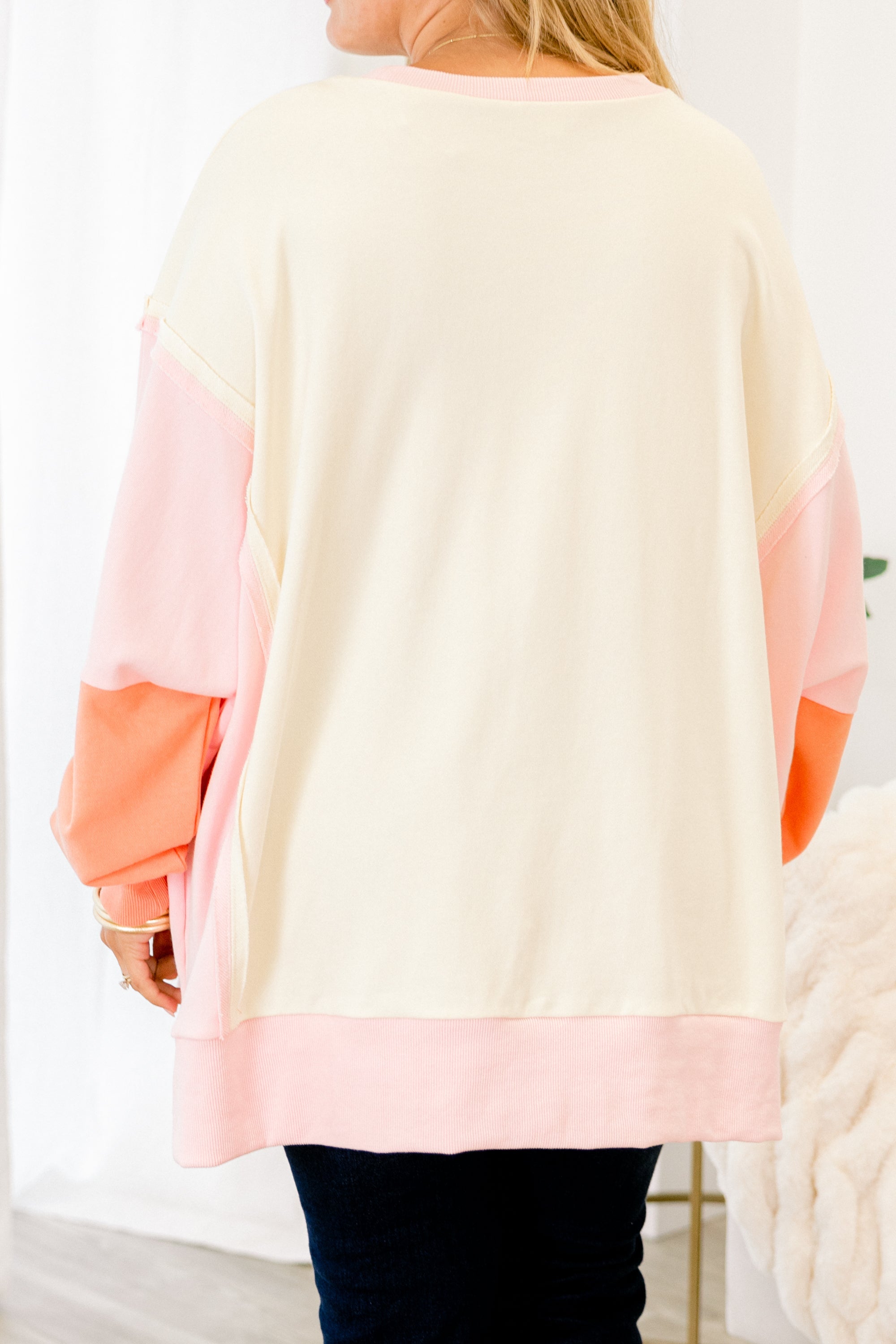 Rising To The Opportunity Pullover, Salmon