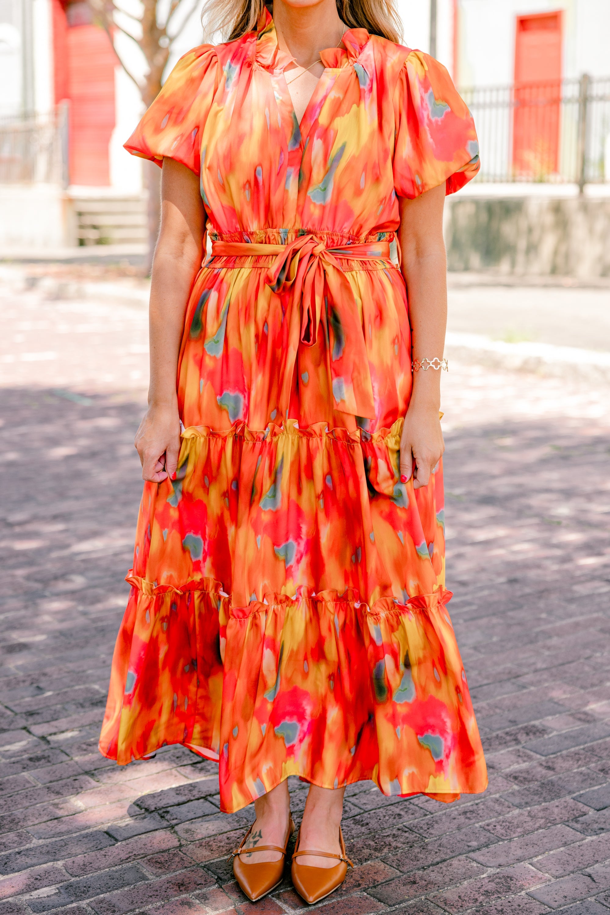 Risk Taker Dress, Orange