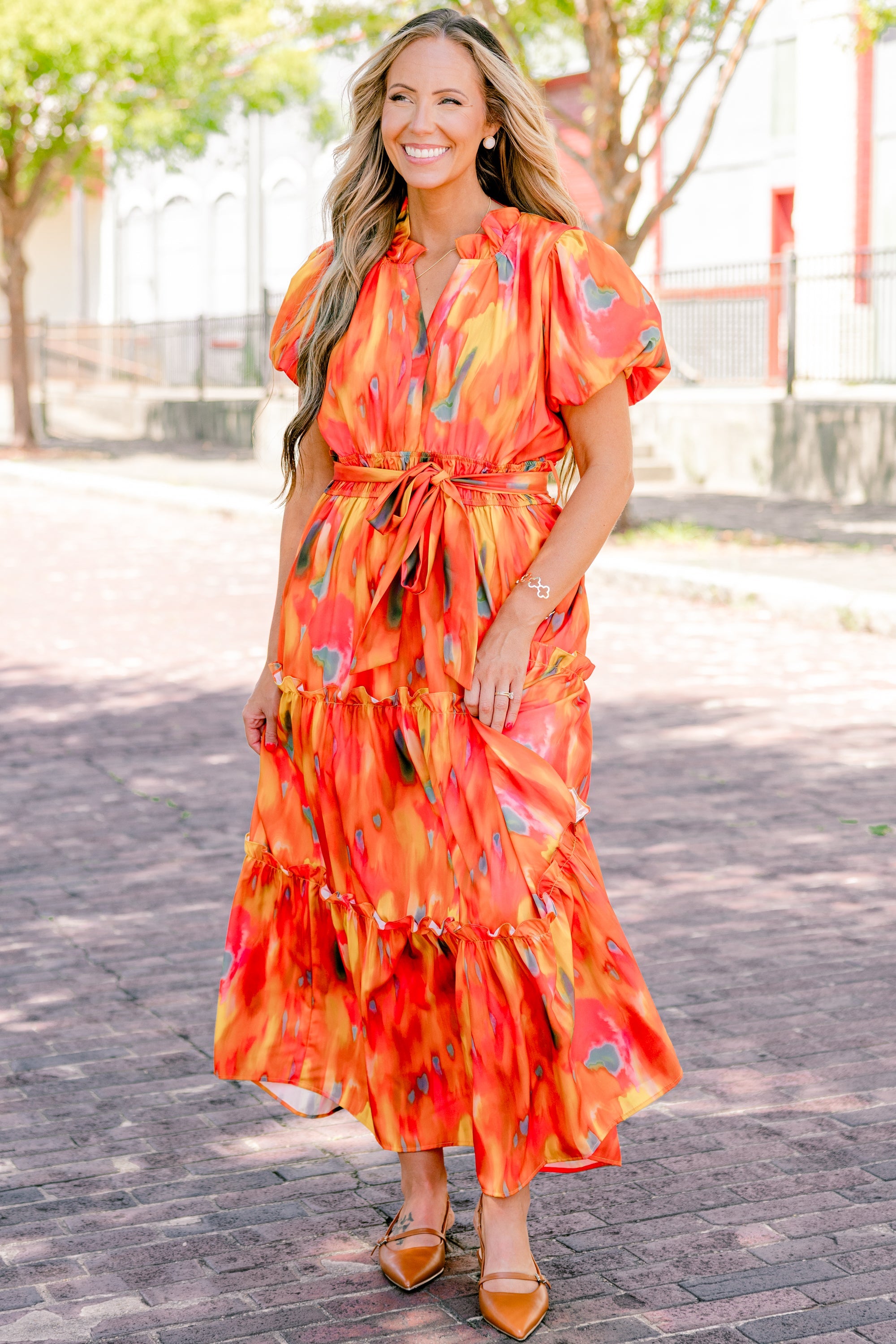 Risk Taker Dress, Orange