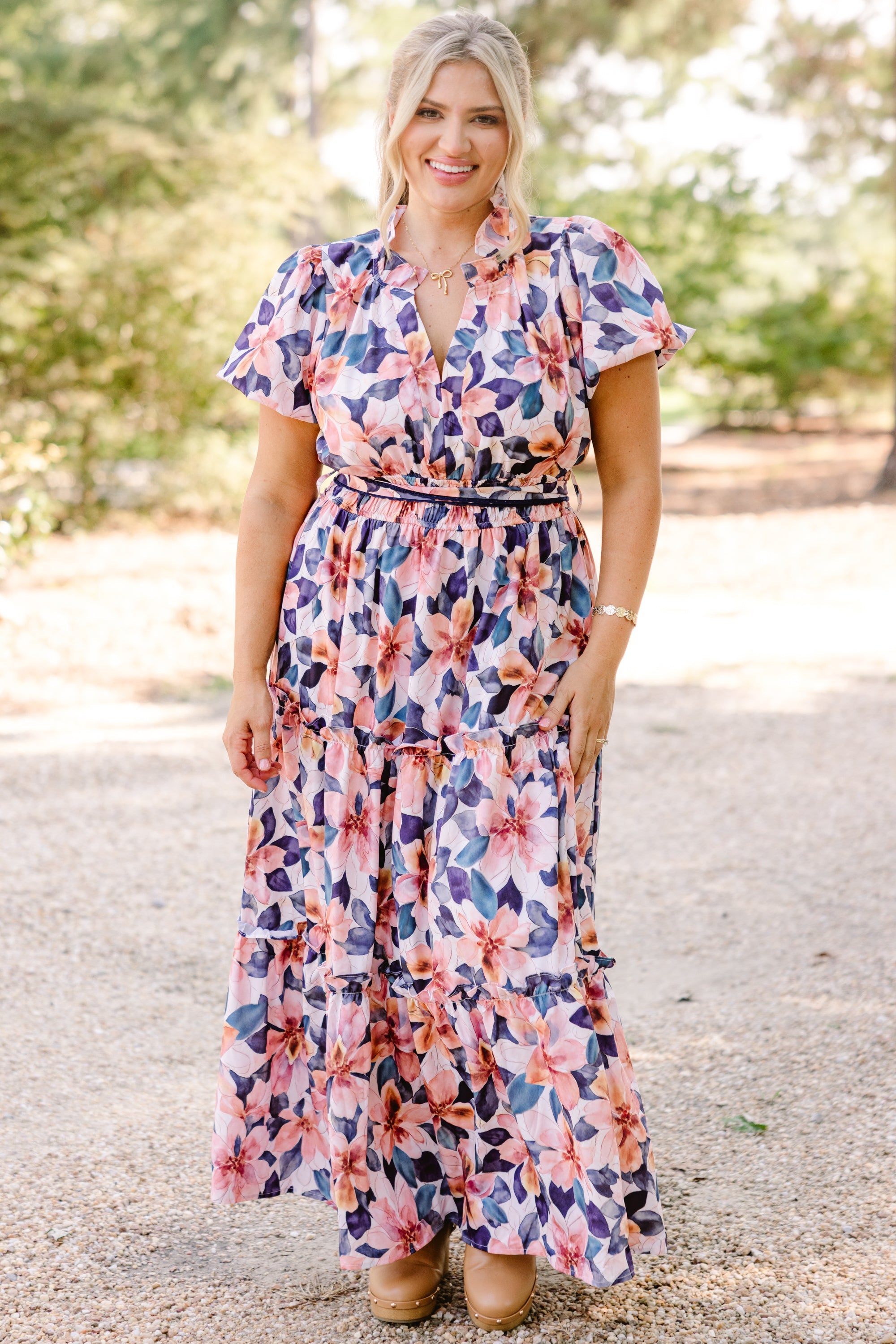 Risk Taker Dress, White-Navy