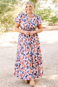 Risk Taker Dress, White-Navy
