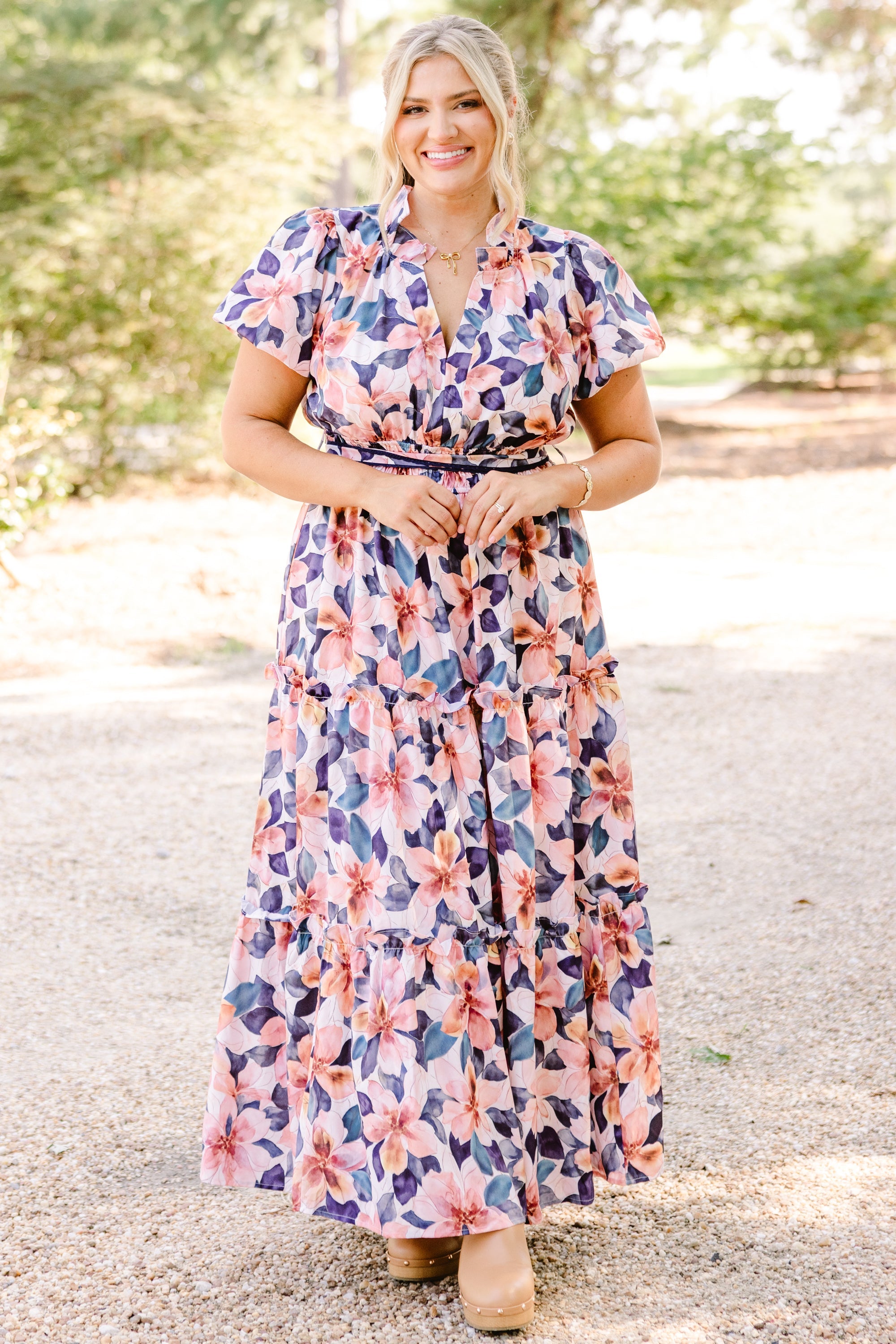 Risk Taker Dress, White-Navy