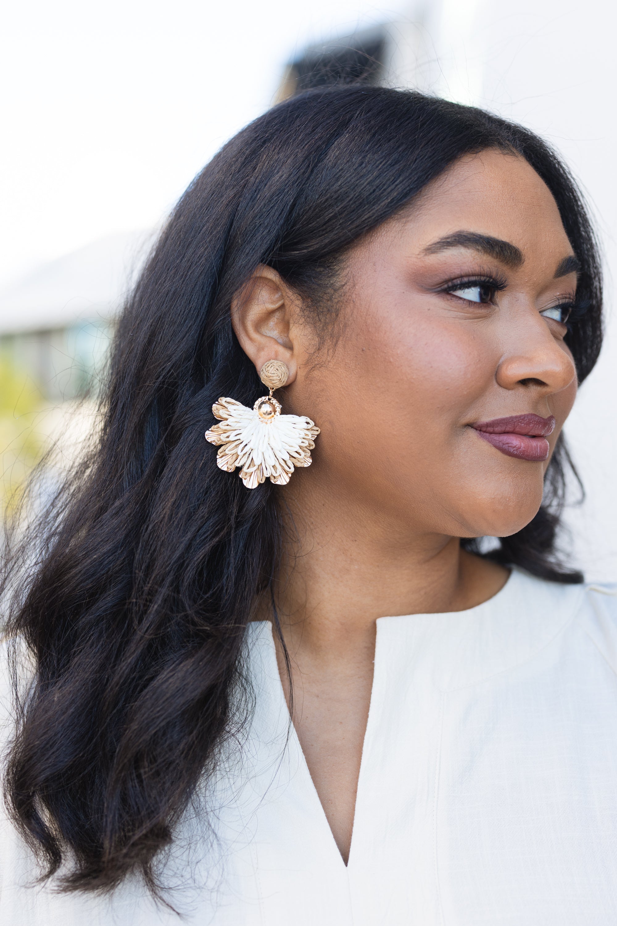 Roam And Radiate Earrings, Natural