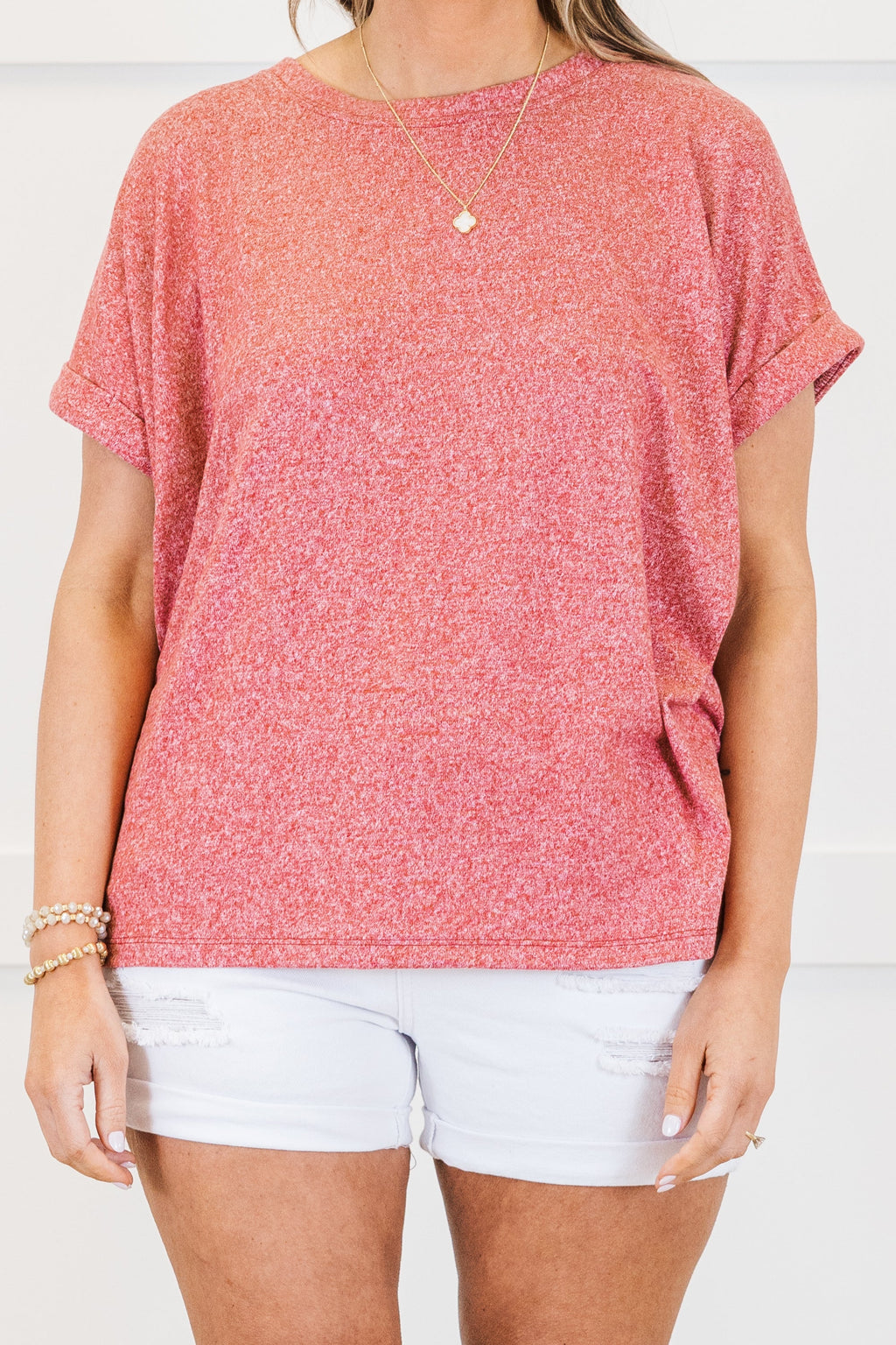 Roaming Around Tee, Dark Red