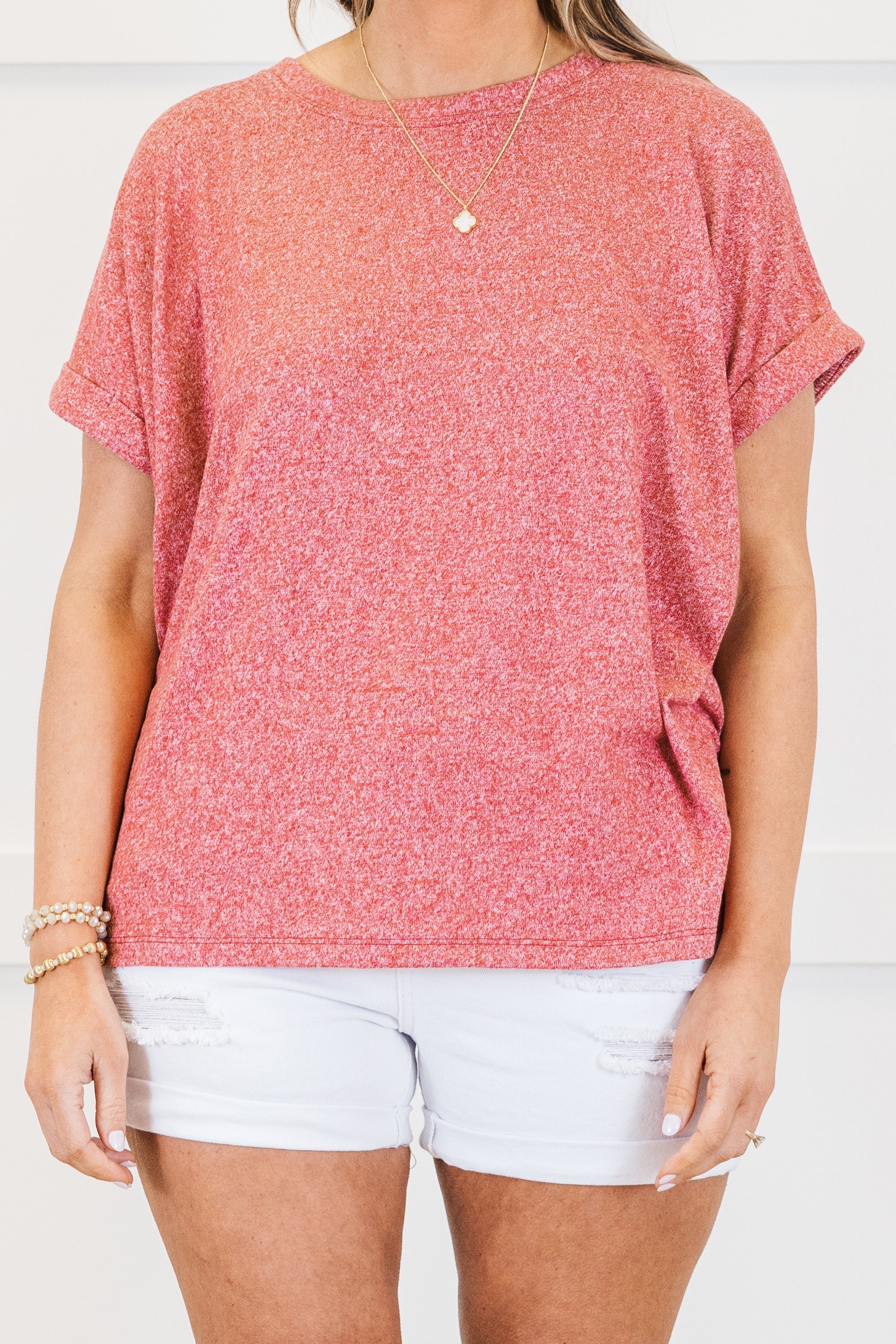 Roaming Around Tee, Dark Red
