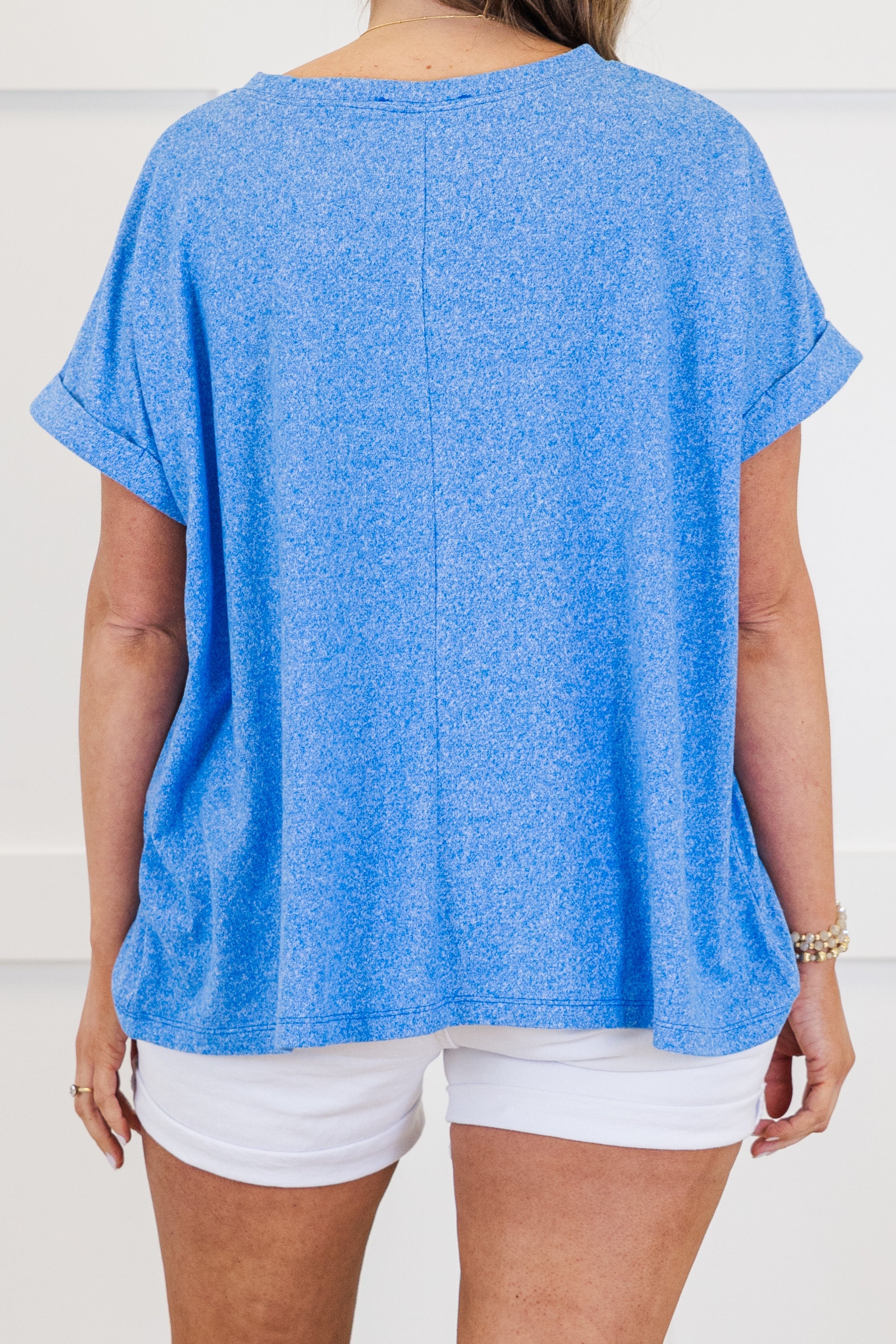 Roaming Around Tee, Ocean Blue
