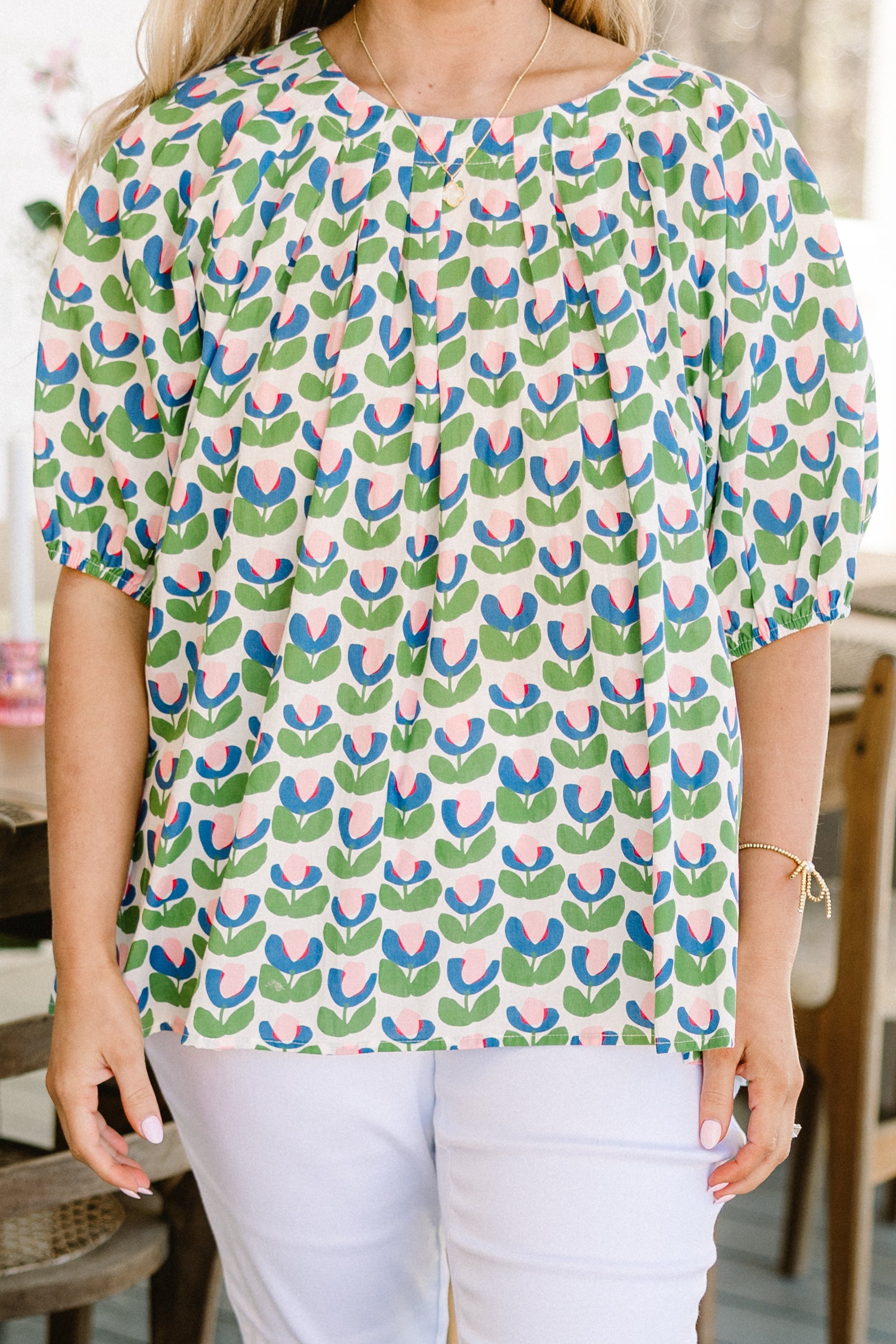 Rooftop Romance Top, Green