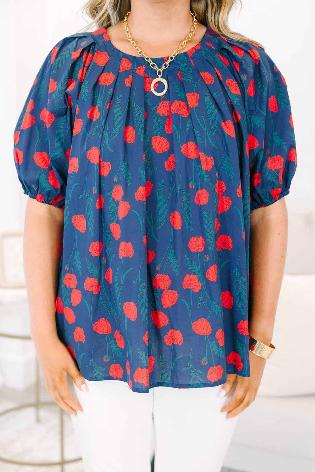Rooftop Romance Top, Navy