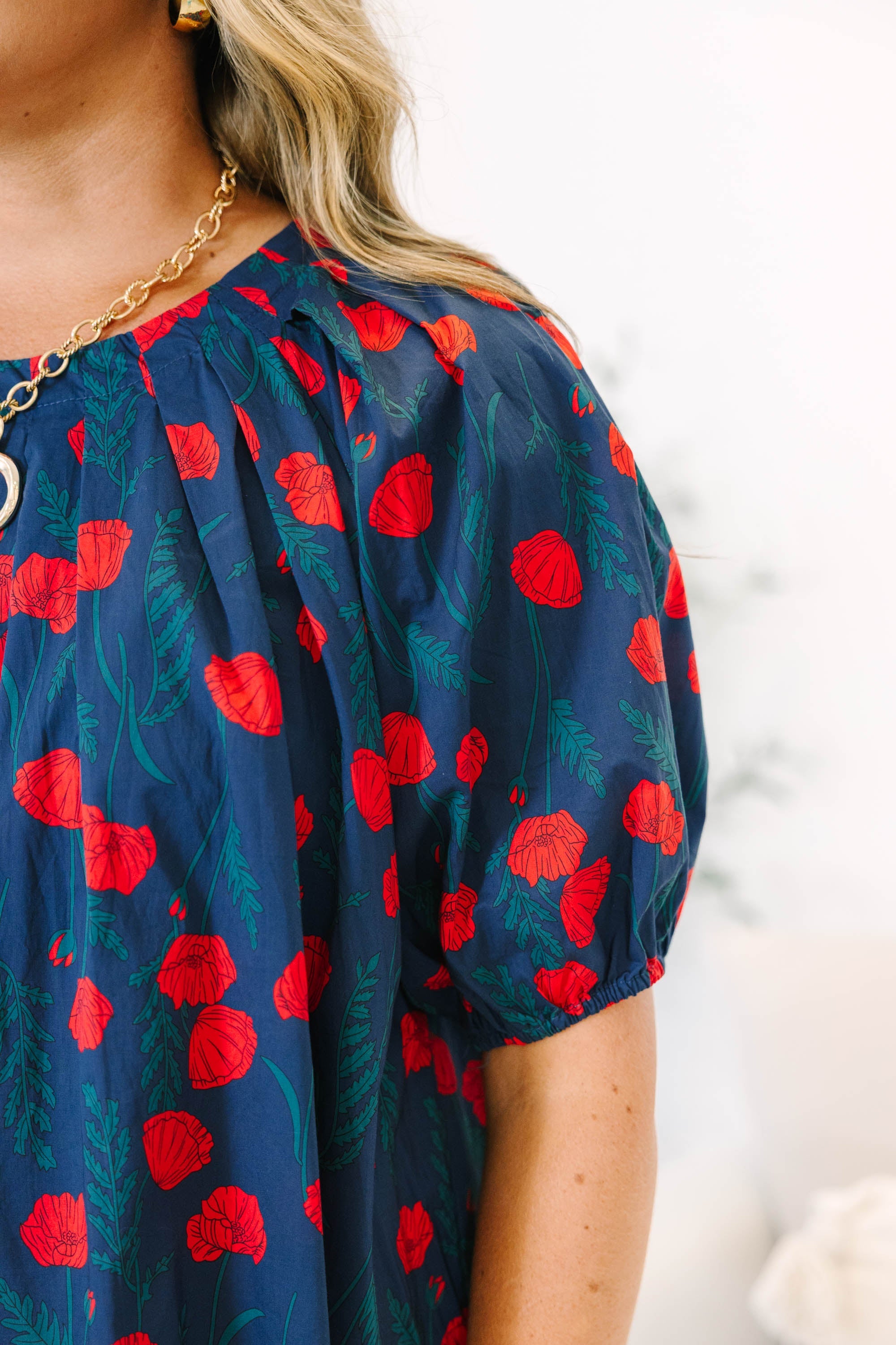 Rooftop Romance Top, Navy