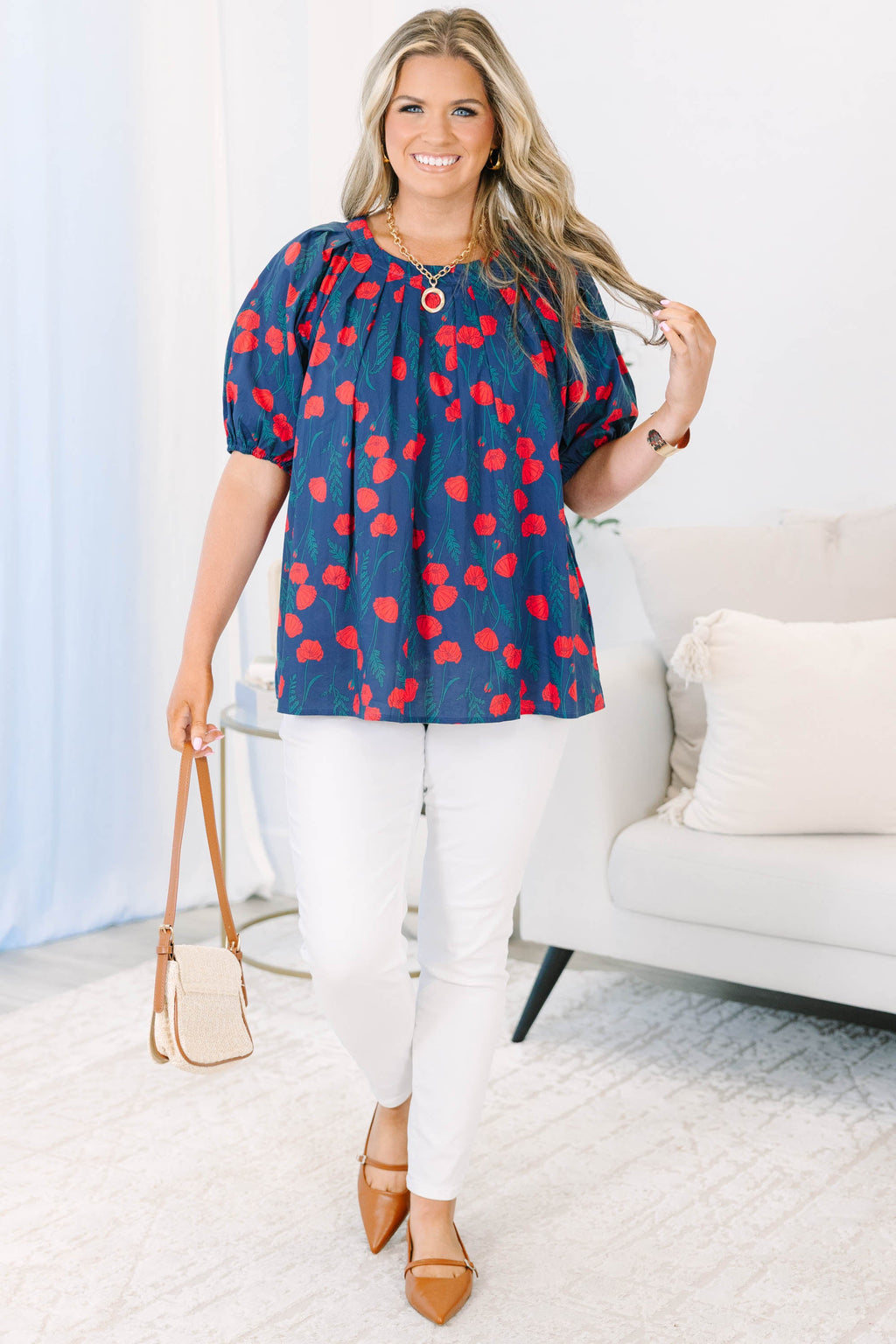 Rooftop Romance Top, Navy