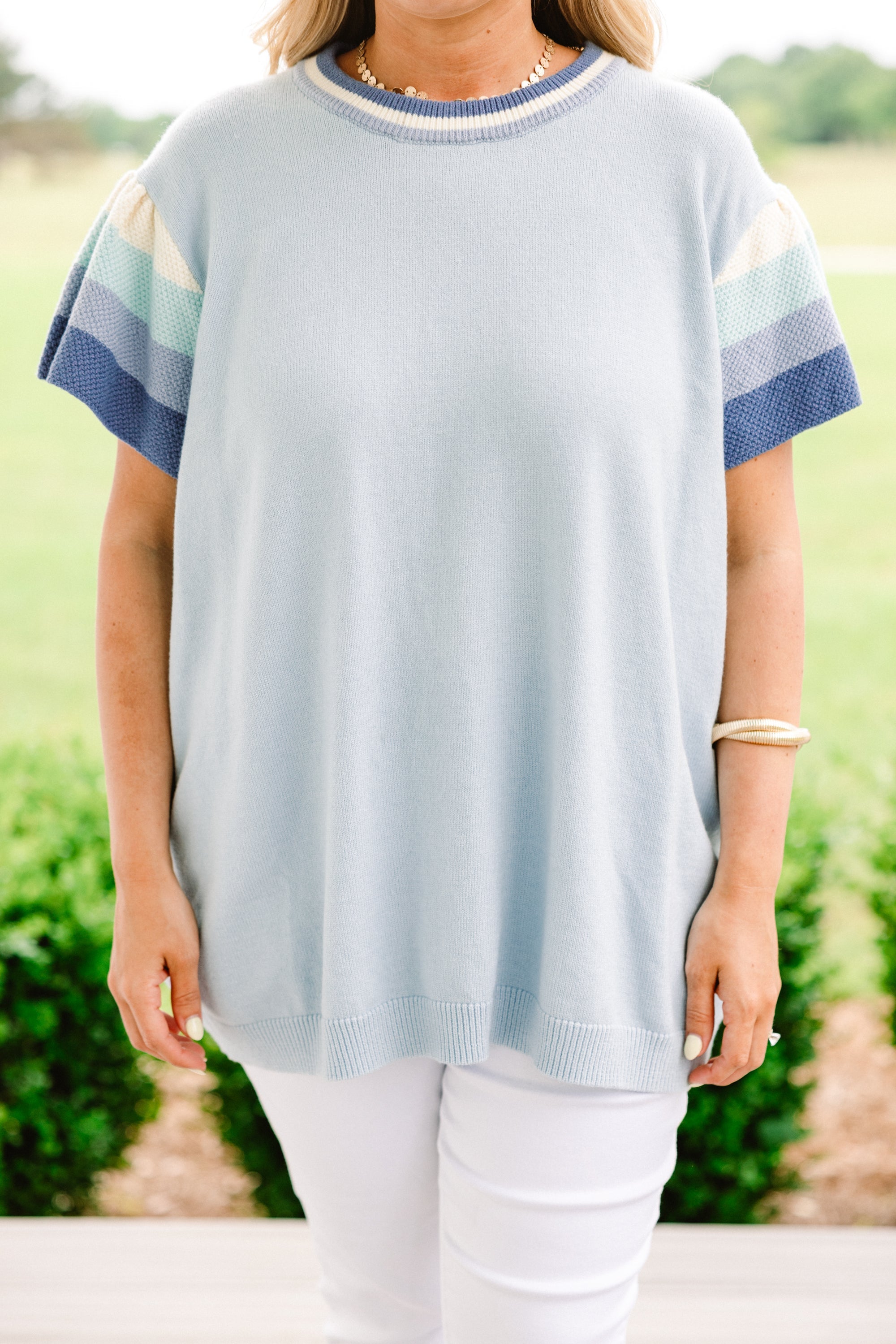 Rose Of Yesterday Sweater, Blue