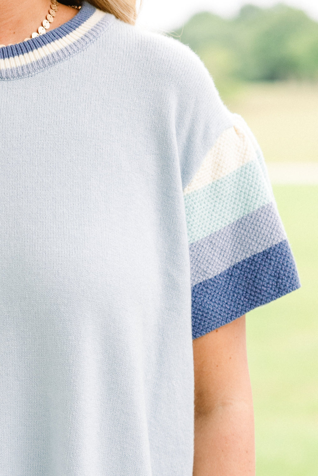 Rose Of Yesterday Sweater, Blue
