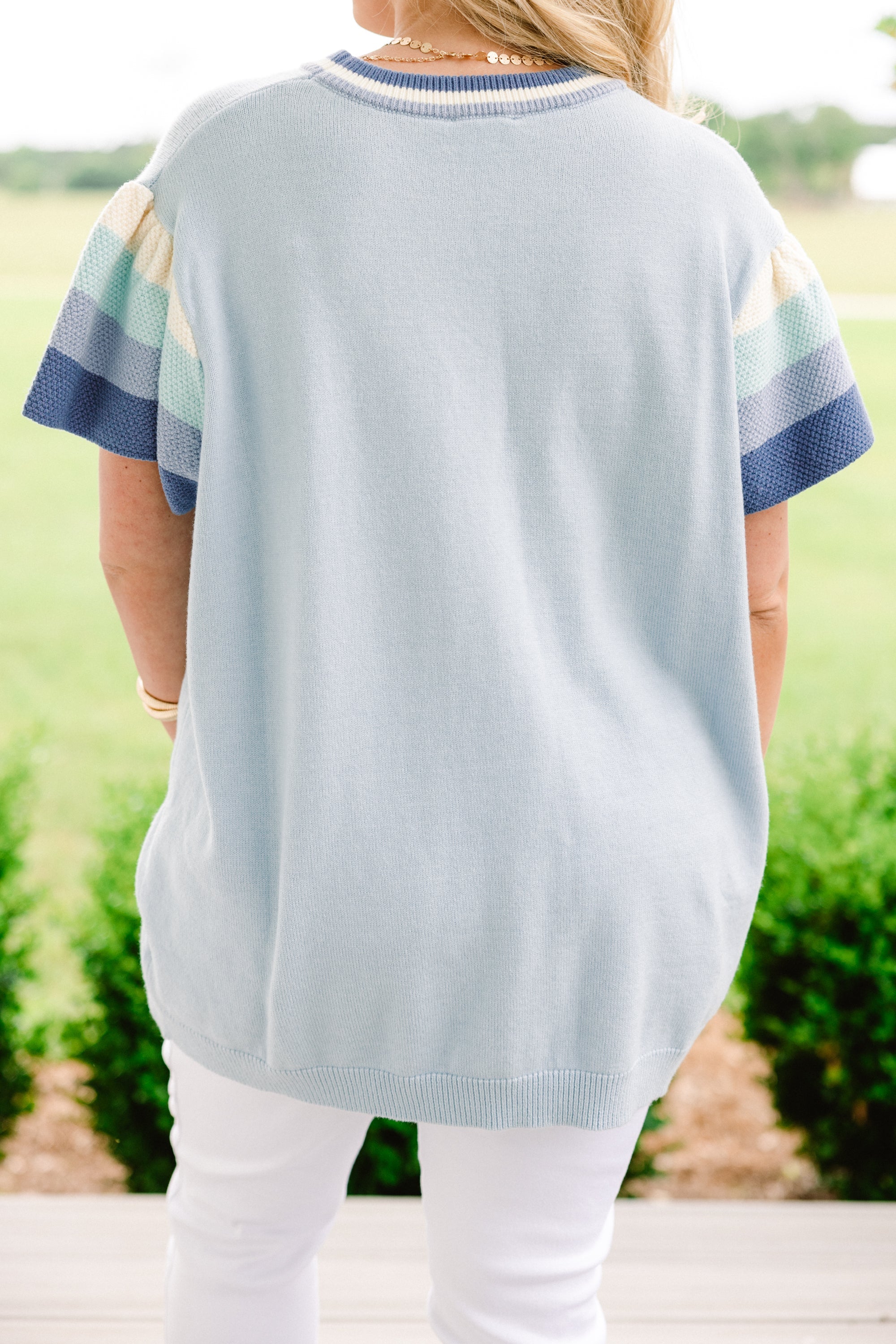 Rose Of Yesterday Sweater, Blue