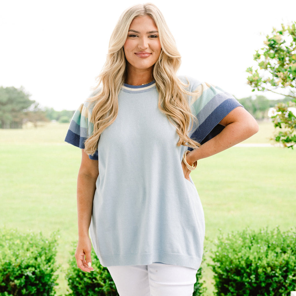 Rose Of Yesterday Sweater, Blue